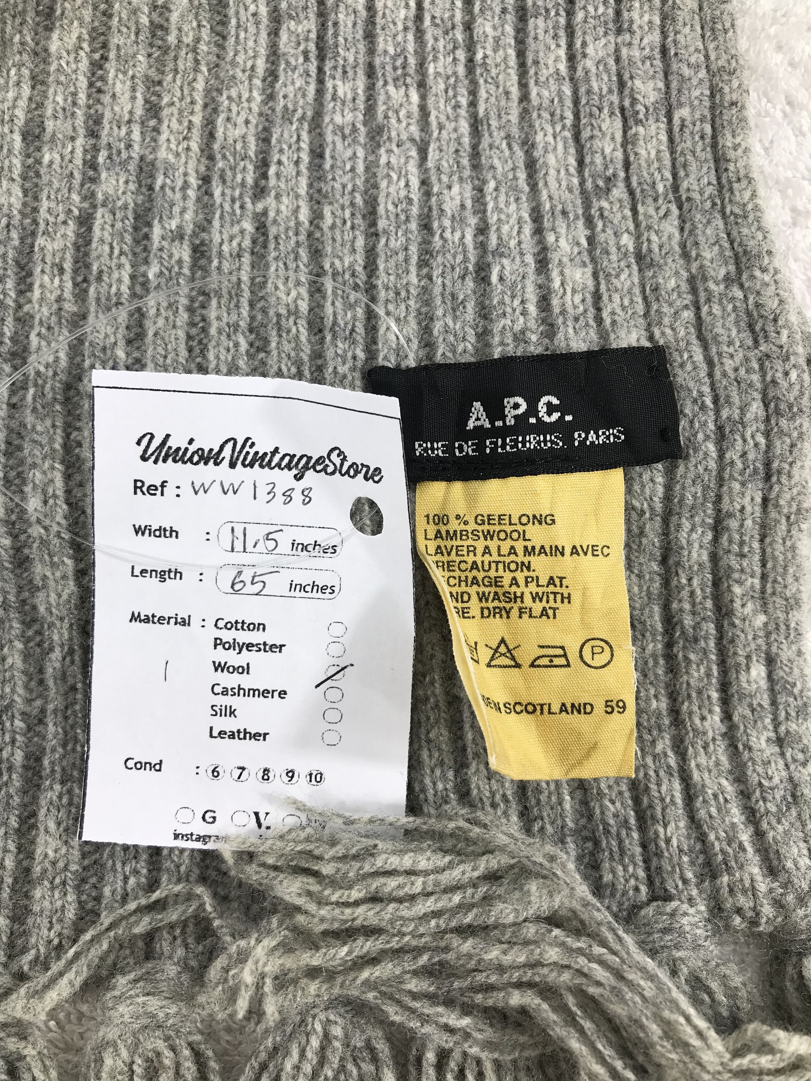 A.P.C. A.P.C. Scarf / Muffler / Neckwear - WW1388 Size ONE SIZE - 4 Thumbnail