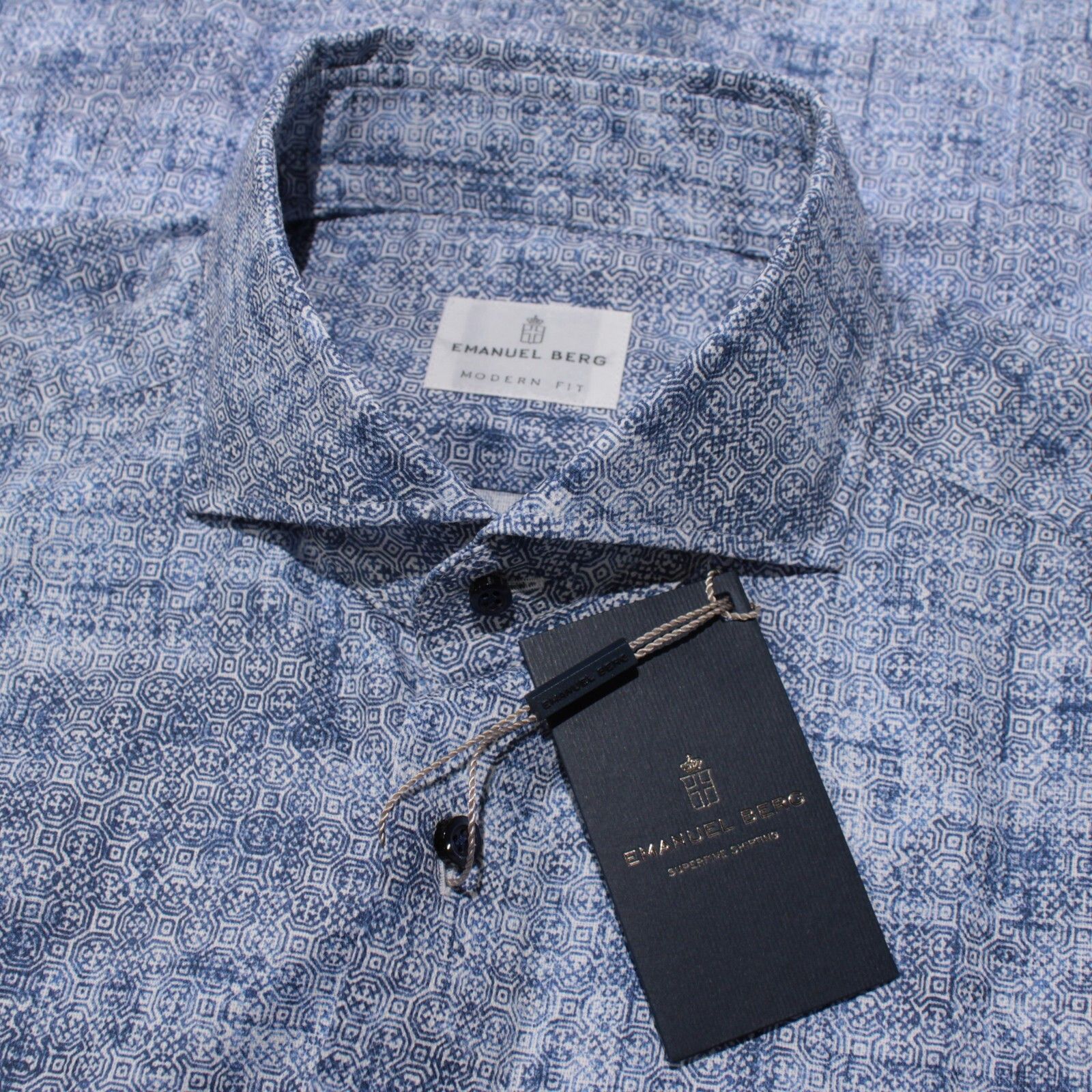 Other Emanuel Berg New with tags Shirt Size L US In Blue Size US L / EU 52-54 / 3 - 1 Thumbnail