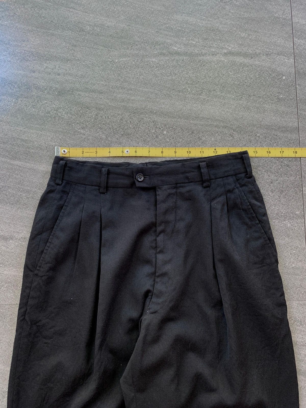 Comme des Garcons Homme FREE TAX! CDGH 90s Baggy Wideleg Wool Trousers Size US 30 / EU 46 - 13 Thumbnail
