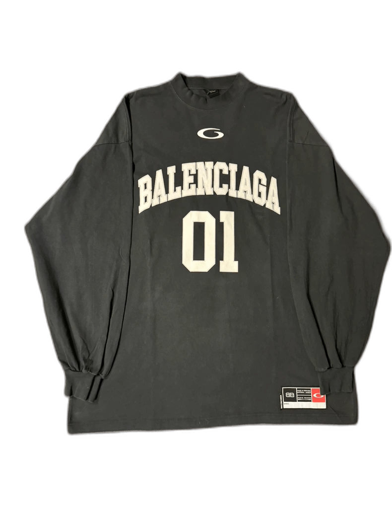 Balenciaga Balenciaga Vintage Basketball Jersey Short Sleeve Size US M / EU 48-50 / 2 - 1 Thumbnail