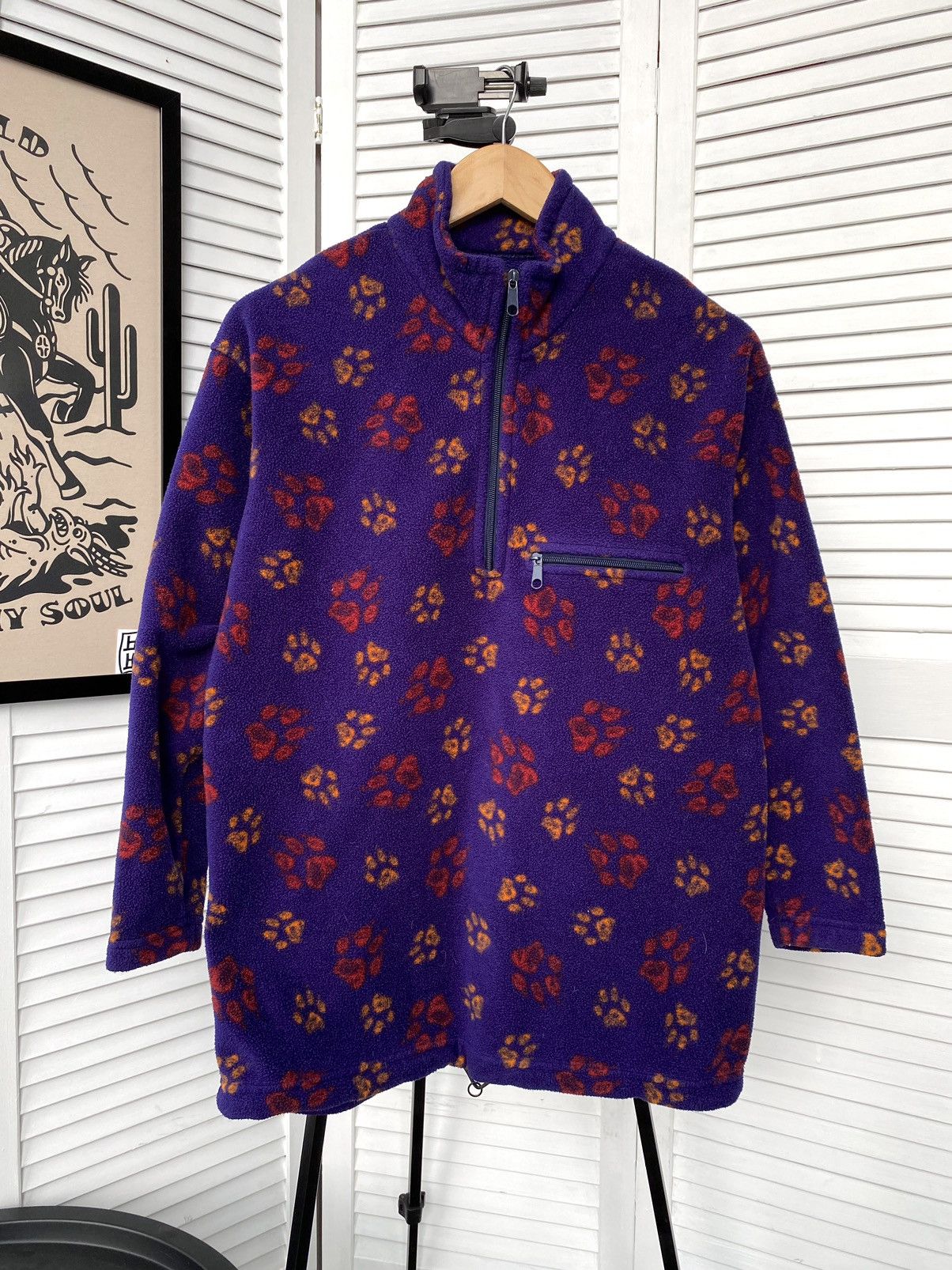 Jack Wolfskin × Vintage Vintage Jack Wolfskin Zip Fleece Jacket Overprint Polartec Size US XS / EU 42 / 0 - 1 Thumbnail