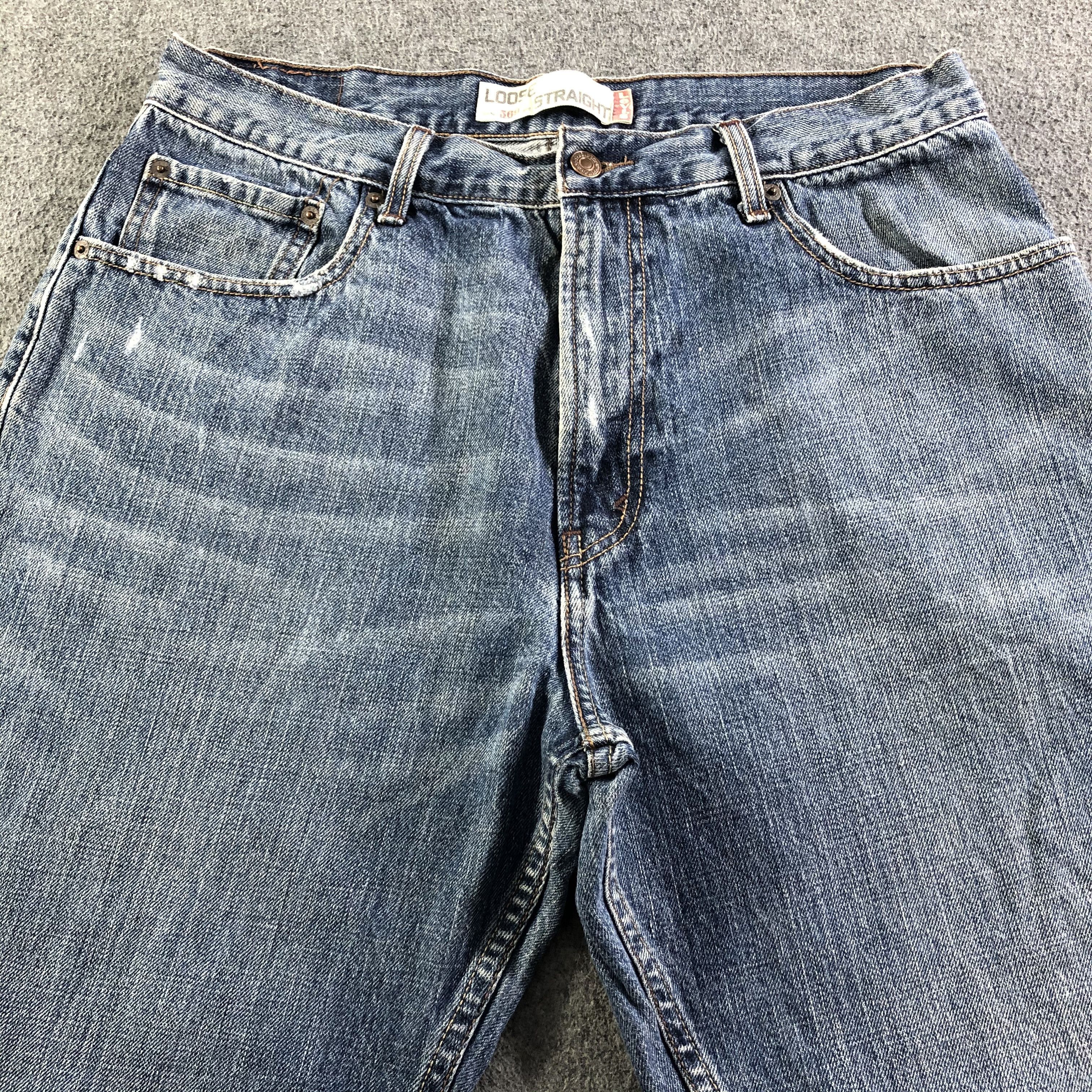 Levi's Vintage Blue Wash Levis 569 Jeans-J3491 Size US 34 / EU 50 - 3 Thumbnail