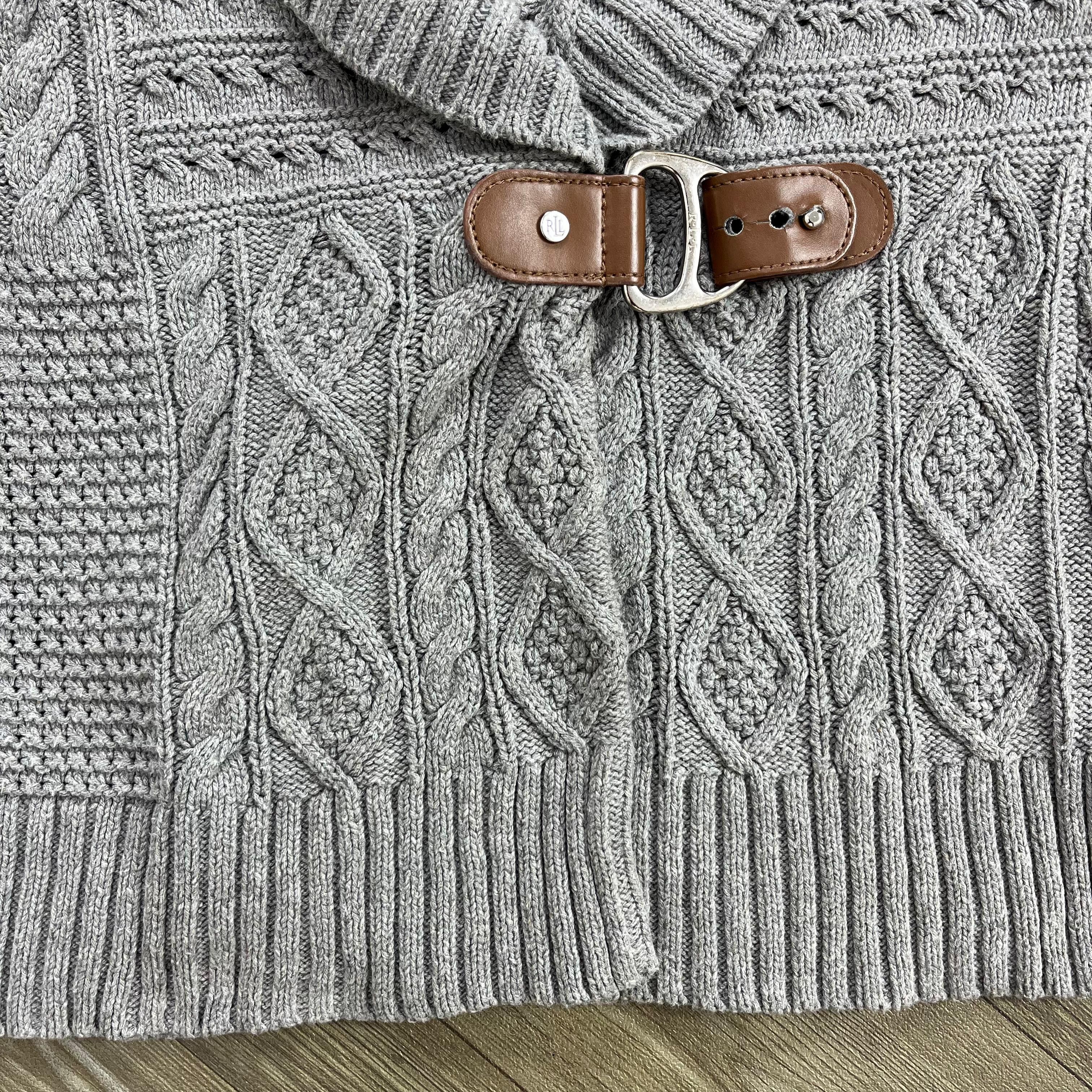 Ralph Lauren Vintage Ralph Lauren Shawl Collar Cable Knit Cardigans Size US XXS / EU 40 - 3 Thumbnail