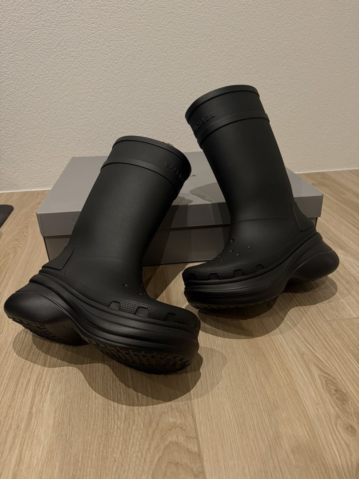 Balenciaga × Crocs Balanciaga Crocs Boots Size US 10 / EU 43 - 1 Thumbnail