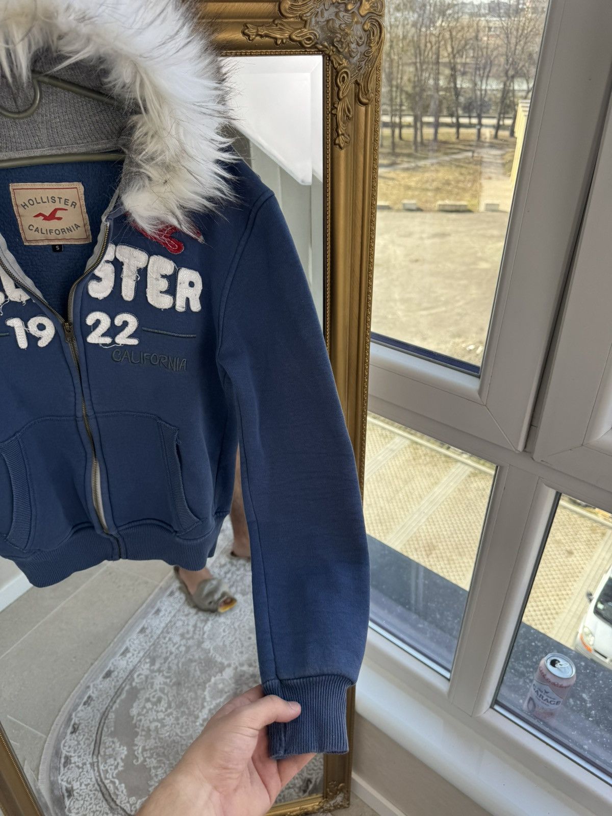 If Six Was Nine Vtg Y2K If6was9 LGB Goa Vibe Holister fur Zip Hood Size S / US 4 / IT 40 - 5 Thumbnail