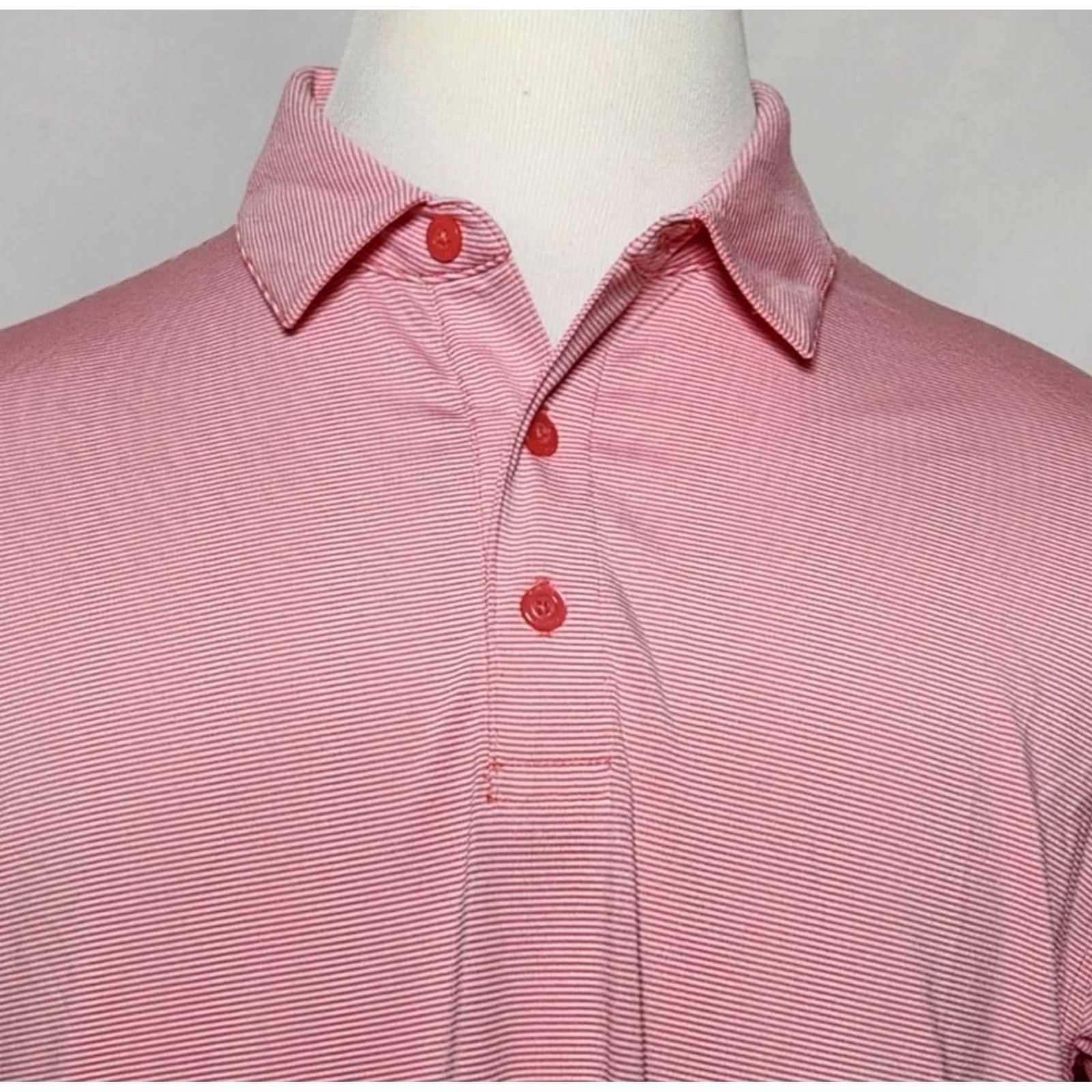 Callaway Callaway Polo Shirt Mens L Striped Golf/Tech Short Sleeve Pink Size US L / EU 52-54 / 3 - 6 Thumbnail
