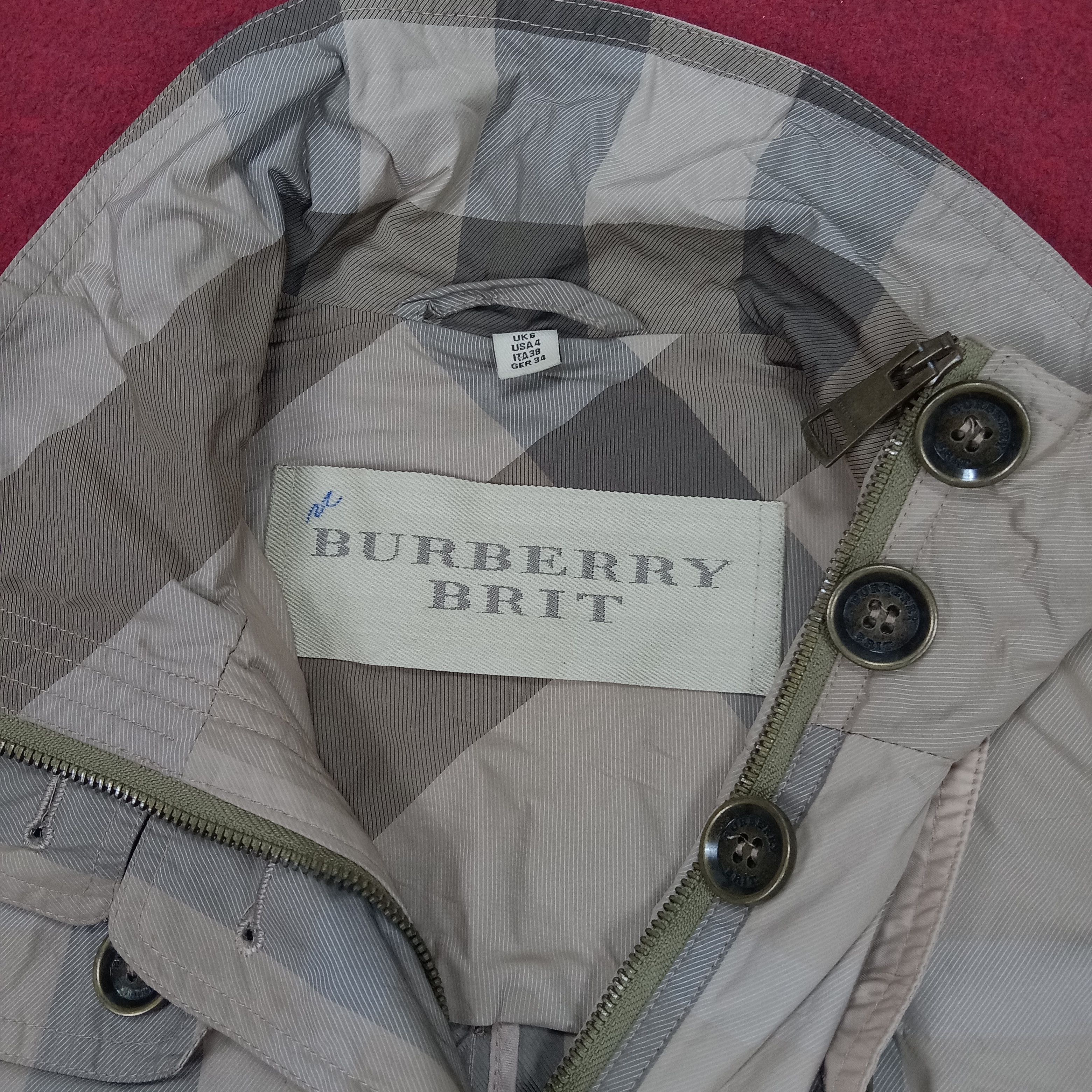 Burberry × Vintage Burberry Brit Fashion Style Parka Jacket Size US XS / EU 42 / 0 - 7 Thumbnail