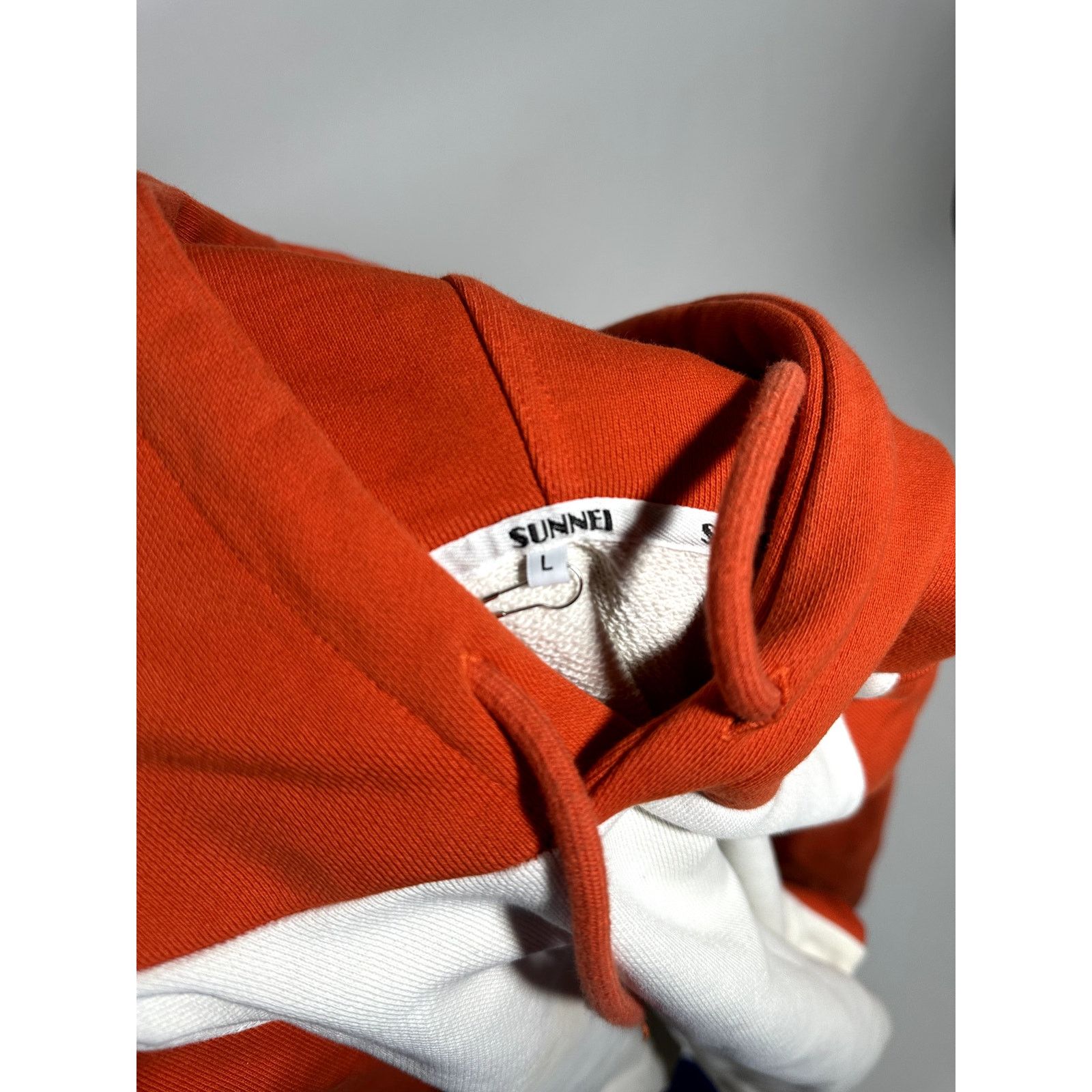 Sunnei Sunnei Raglan Hoodie White/Orange Size US M / EU 48-50 / 2 - 5 Thumbnail