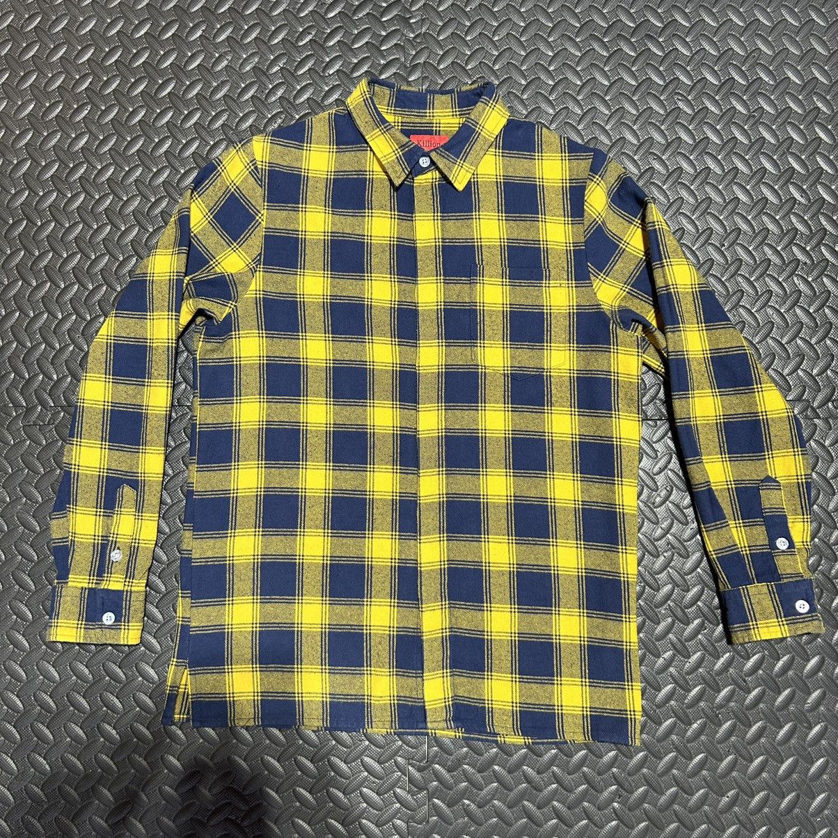 Killion Killion Flannel Shirt Plaid Button Down Men’s Small Yellow Size US S / EU 44-46 / 1 - 1 Thumbnail