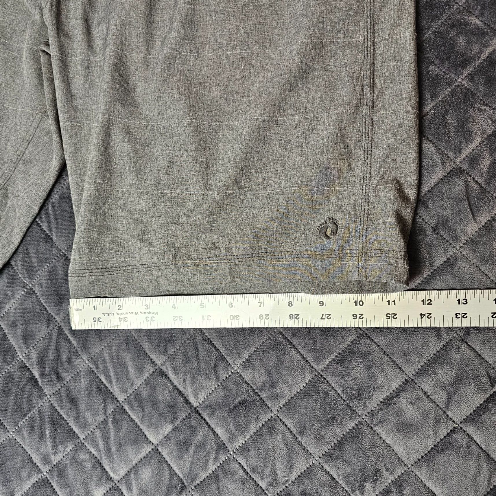 Hang Ten Hang Ten Mens Shorts Size 36 Gray Quick-Dry Stretch Bermuda Drawstring Waist Size US 36 / EU 52 - 5 Thumbnail