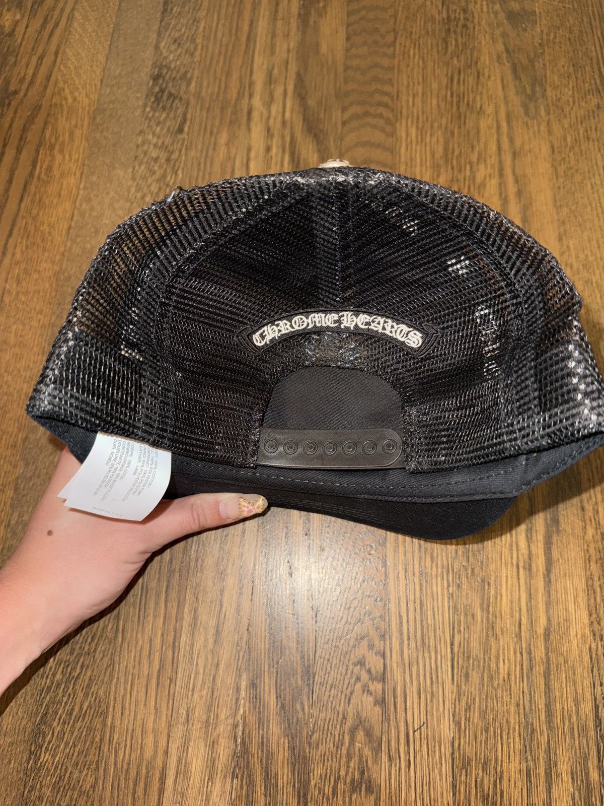 Chrome Hearts Chrome Hearts Cemetery Cross Trucker Hat 'Black' Size ONE SIZE - 3 Thumbnail