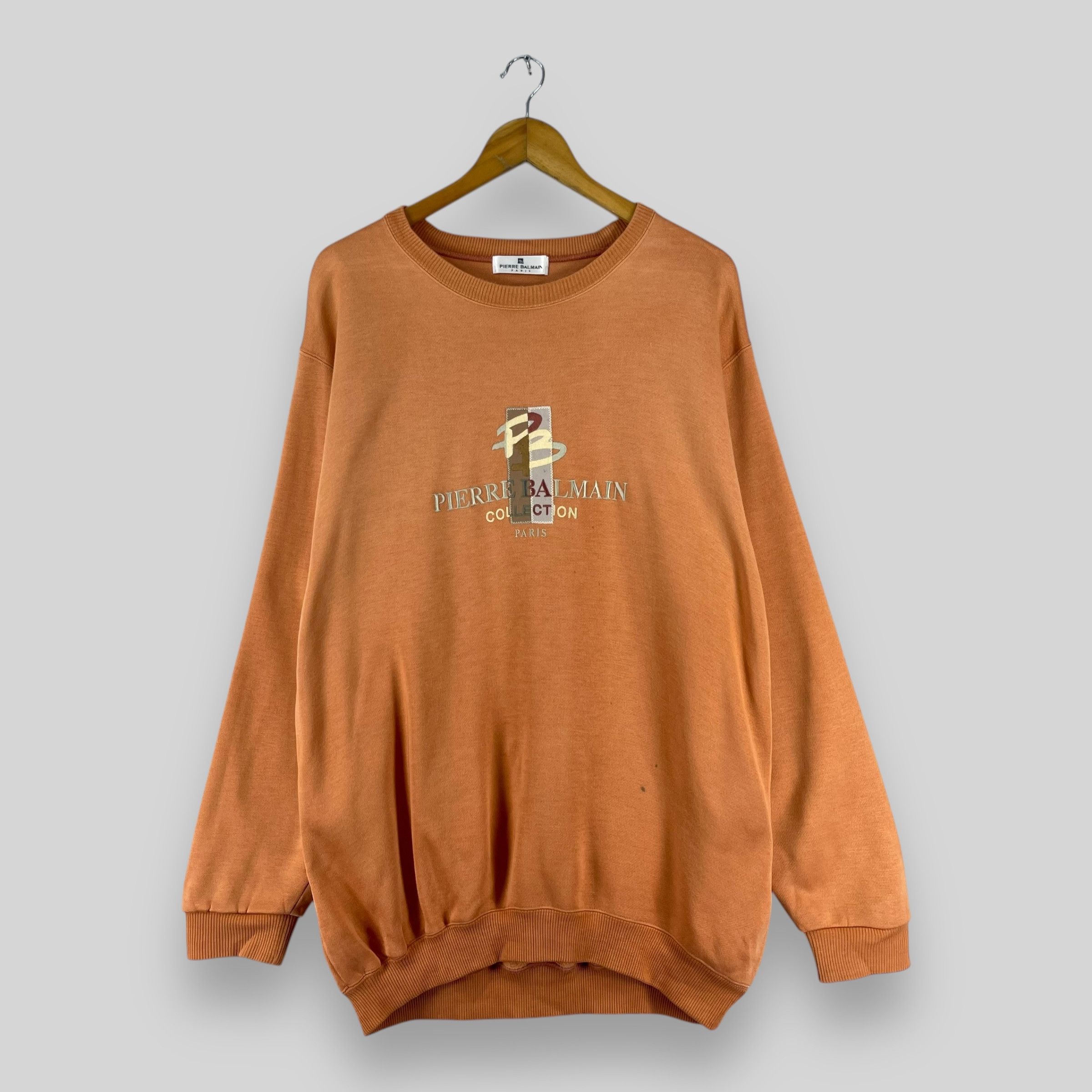 Pierre Balmain Vintage PIERRE BALMAIN Embroidery Logo Sweatshirt Size US L / EU 52-54 / 3 - 1 Thumbnail