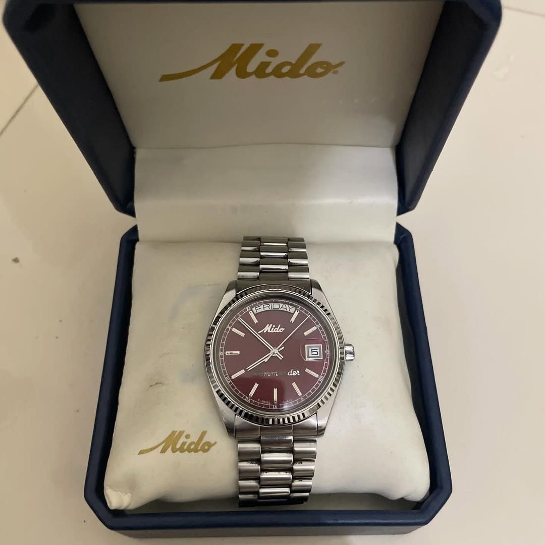 Other MIDO COMMANDER RED DIAL WITH BOX Size 38 - 2 Thumbnail