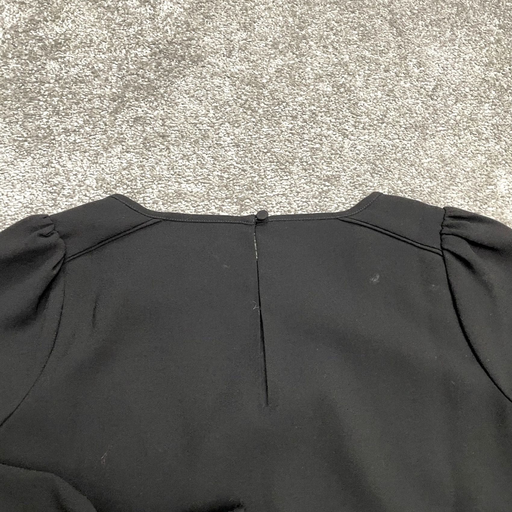 J.Crew J.Crew Midi Shift Dress Womens 00 Black Long Sleeve Classic Everyday Crepe Size XXS / US 00 / IT 34 - 4 Thumbnail