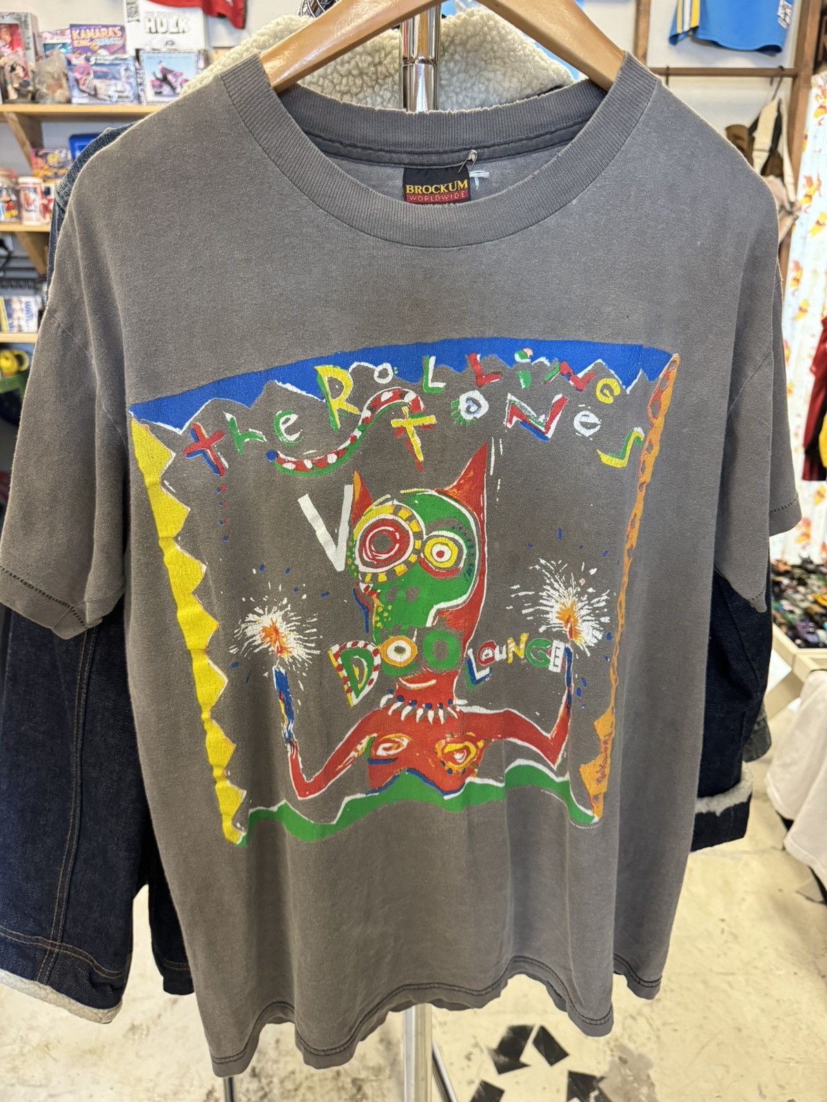 The Rolling Stones 1994 Rolling Stones "Voodoo Lounge" Tour tee Size US L / EU 52-54 / 3 - 1 Thumbnail