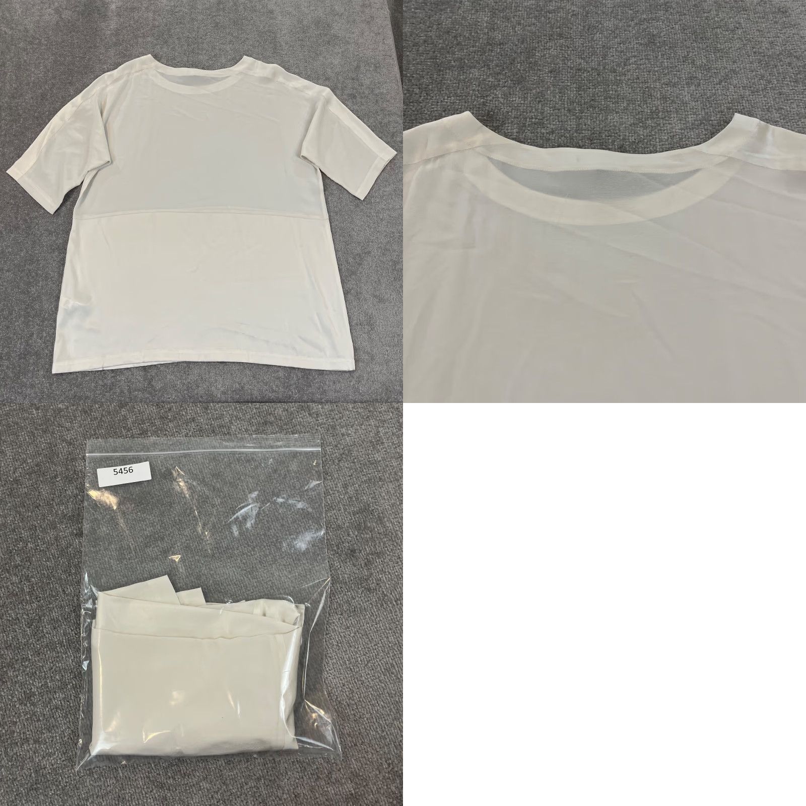 Eileen Fisher EILEEN FISHER Dress Womens XL Ivory White Silk Lightweight Shift Boat Neck Casual Formal Size XL / US 12-14 / IT 48-50 - 8 Thumbnail
