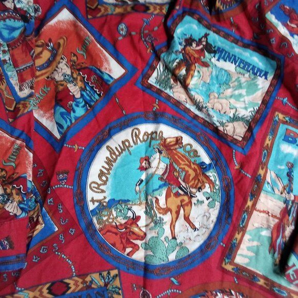 Other Vintage Ideas Unreal Cowboys & Indians West AOP Button Shirt Size US XXL / EU 58 / 5 - 8 Thumbnail