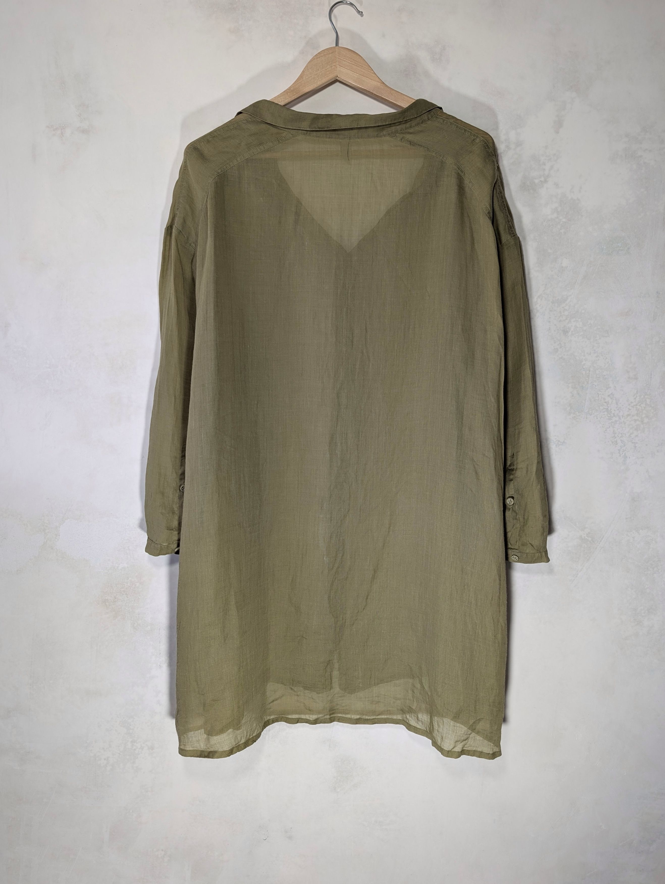 Annette Gortz Annette Gortz Women’s Linen Long Oversized Shirt Size XL / US 12-14 / IT 48-50 - 3 Thumbnail