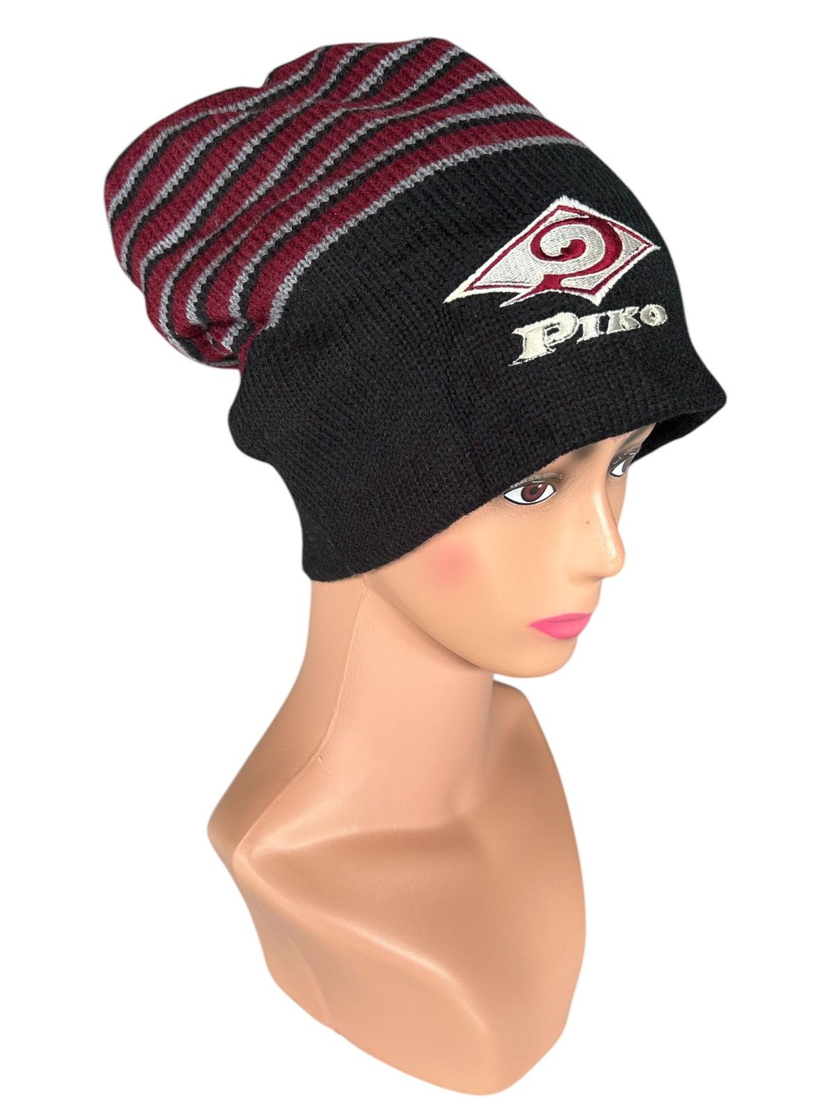 Japanese Brand × Kapital × Vintage Stripe Vintage Piko Beanie Hats Size ONE SIZE - 1 Thumbnail