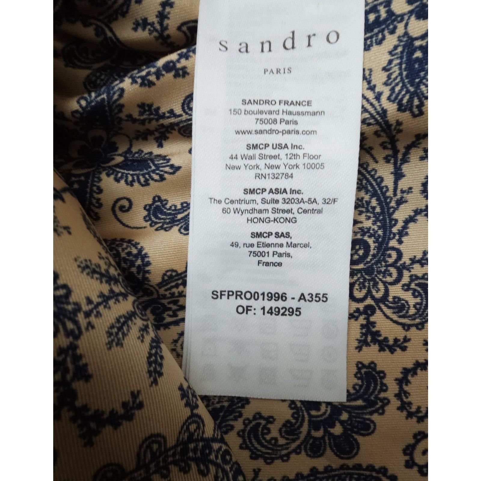 Sandro Sandro Paris Midi Dress Floral blue Beige Size 36 Size M / US 6-8 / IT 42-44 - 7 Thumbnail