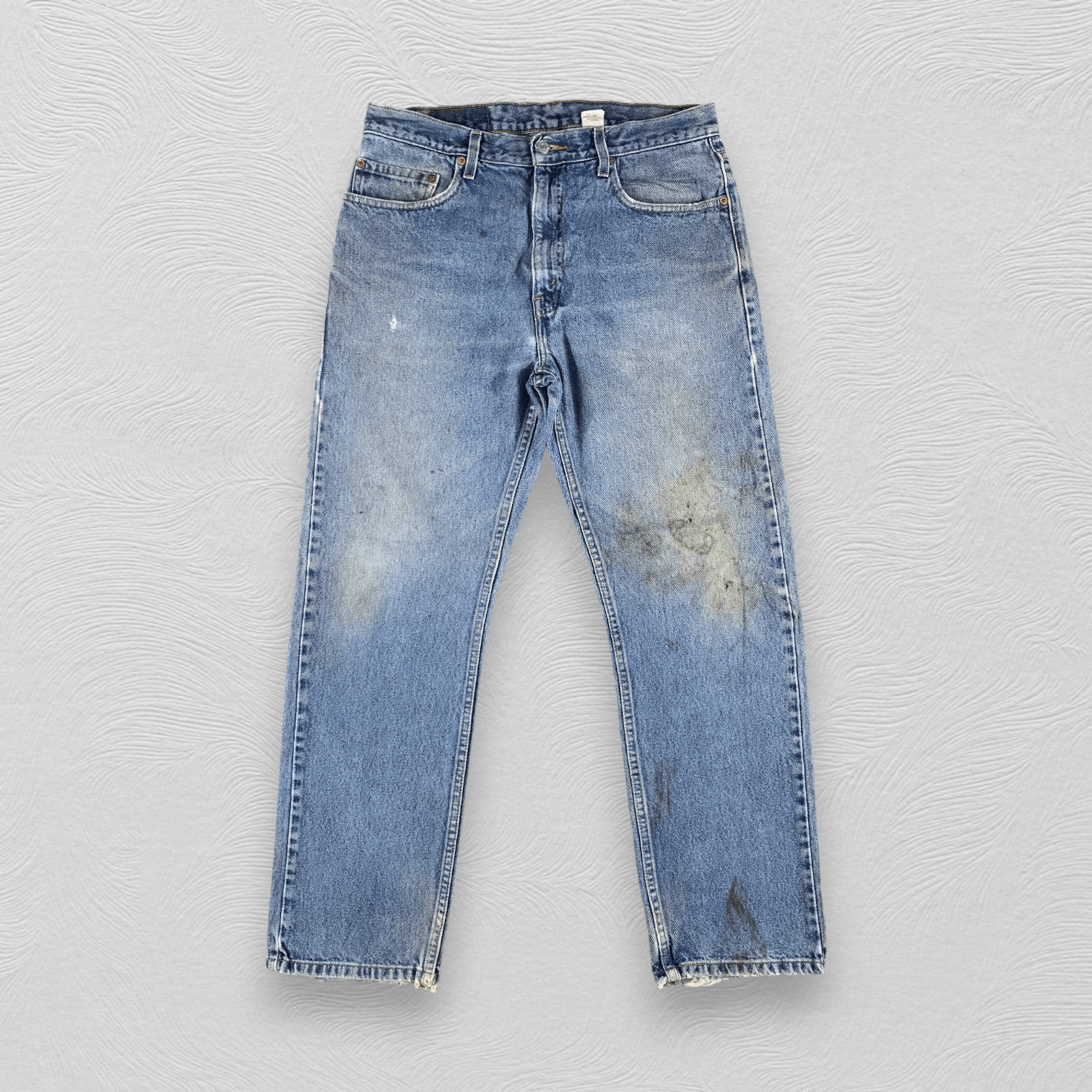 Levi's Vintage 90s Levis 505 Jeans Dirty Faded Blue Denim KJ807 Size US 34 / EU 50 - 1 Thumbnail