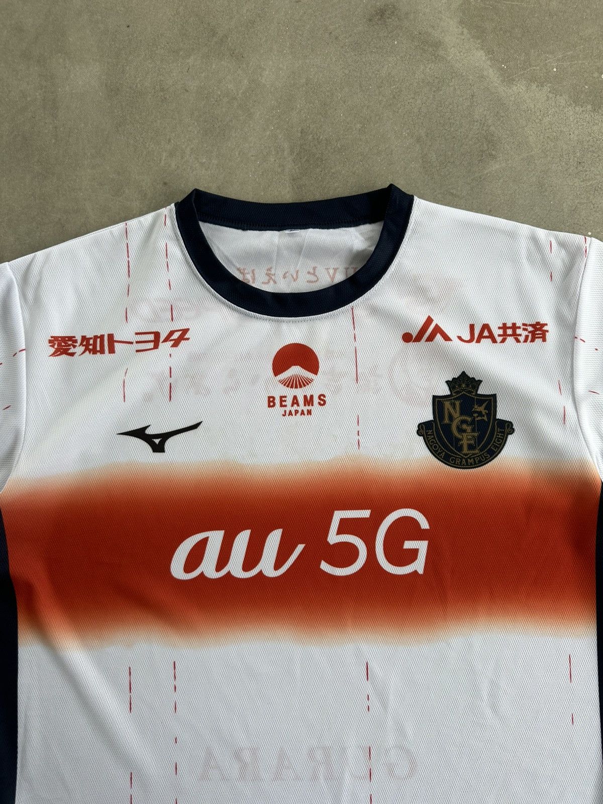 Japanese Brand × Mizuno NAGOYA GRAMPUS EIGHT BEAMS JAPAN SUPPORTER AWAY JERSEY Size US L / EU 52-54 / 3 - 2 Thumbnail