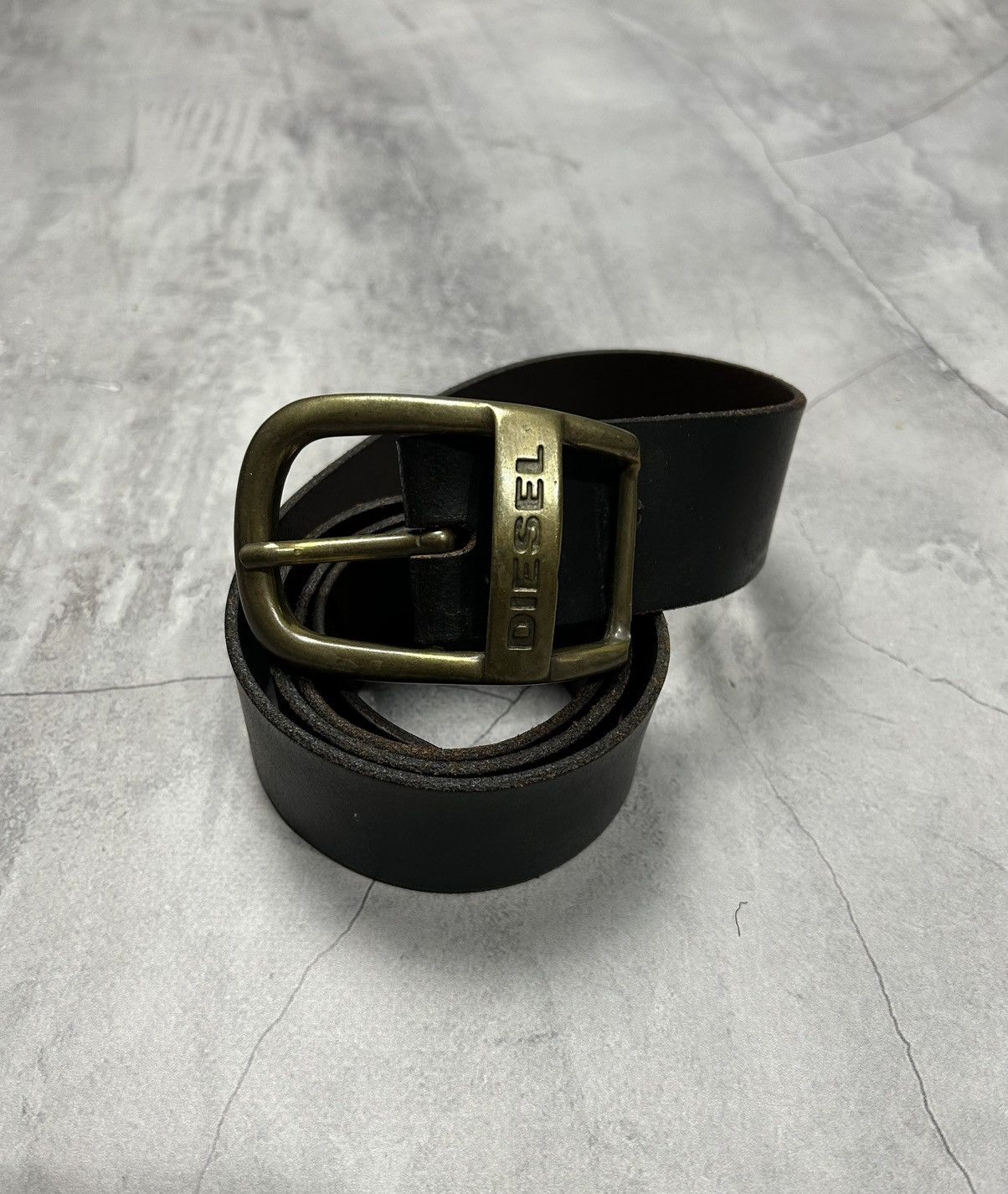 Diesel Vintage Diesel Leather Belts Y2K Opium Style Streetwear Rare Size 30 - 1 Thumbnail