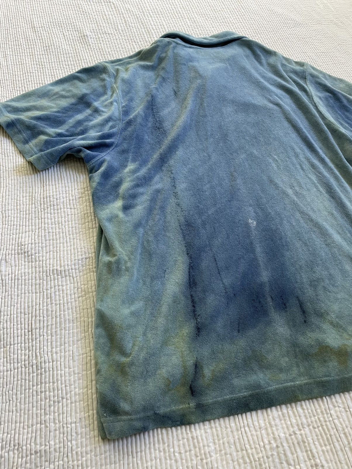 Indigo Indigo Schloppy Dyed Sun Faded Terry Cloth Polo Size US L / EU 52-54 / 3 - 10 Thumbnail