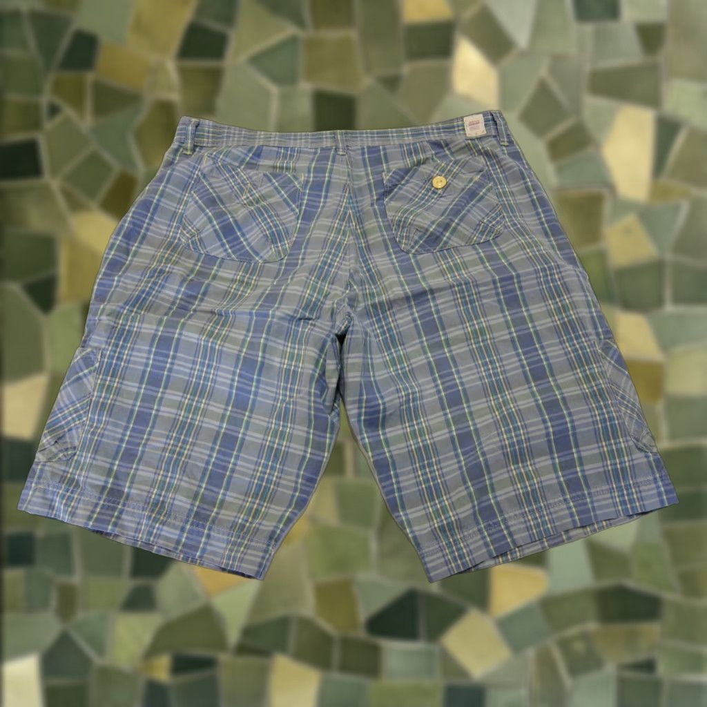 Levi's Levi's 100% Cotton Blue Yellow Plaid Chino Bermuda Cargo Shorts Men Size 36 Size US 36 / EU 52 - 1 Thumbnail
