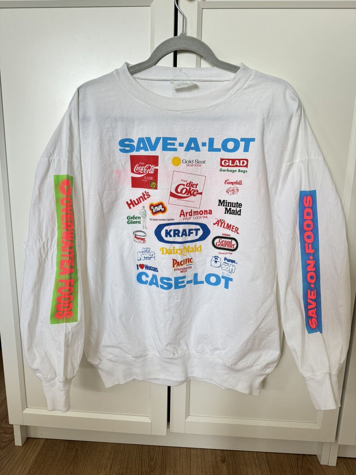 Vintage Vintage USA American sweatshirt 80s 90s y2k food contours Size US S / EU 44-46 / 1 - 1 Thumbnail