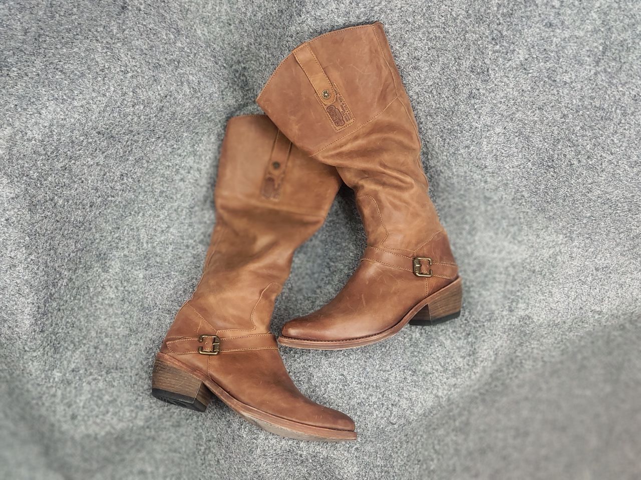 Sancho Boots Sancho Boots 9204 brown leather knee high zip Shoes Vintage Size US 10 / IT 40 - 19 Thumbnail