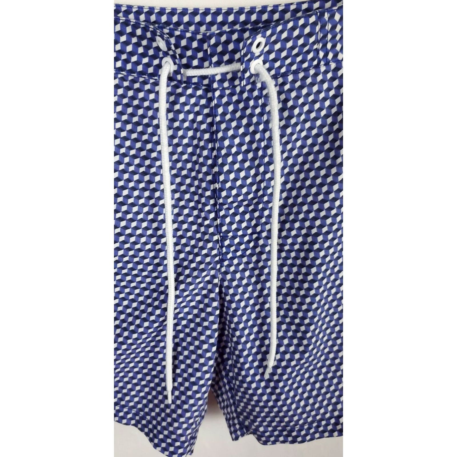 Club Monaco VINTAGE Women's Club Monaco Swimming Beach Shorts Blue Side Pocket Sz 31 Size 24" / US 00 / IT 34 - 3 Thumbnail