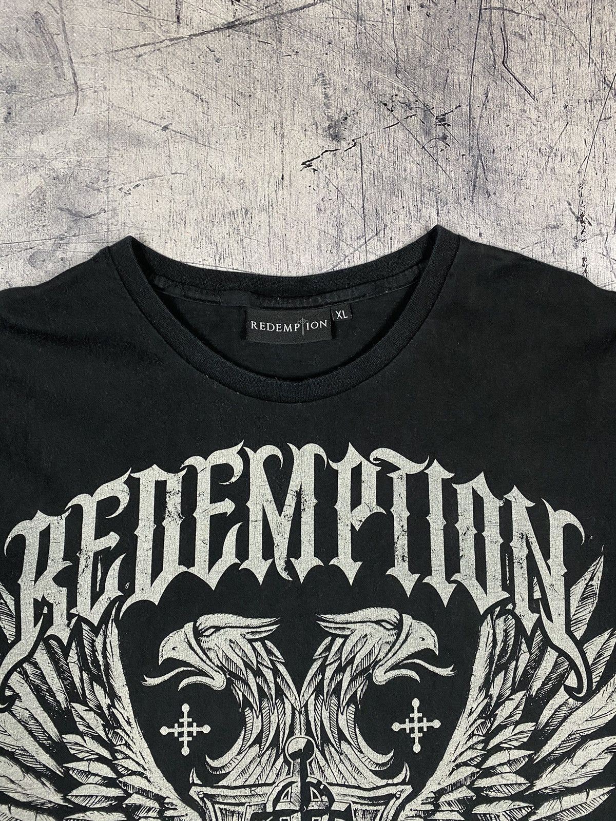 Designer Redemption Affliction Style Y2K Hype T Shirt Tee Size US XL / EU 56 / 4 - 5 Thumbnail