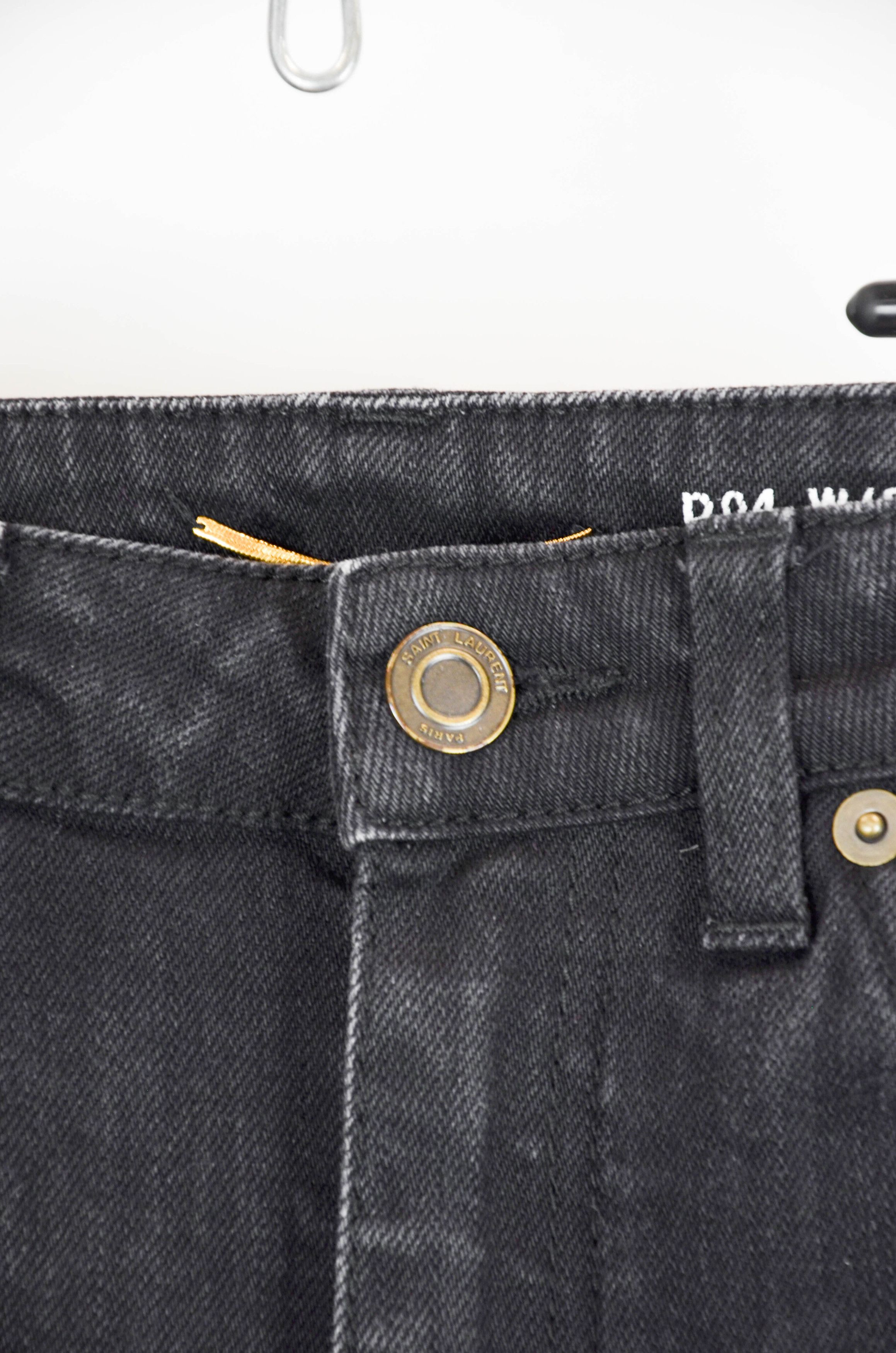 Saint Laurent Paris D04 Skinny Jeans Black - Size 28