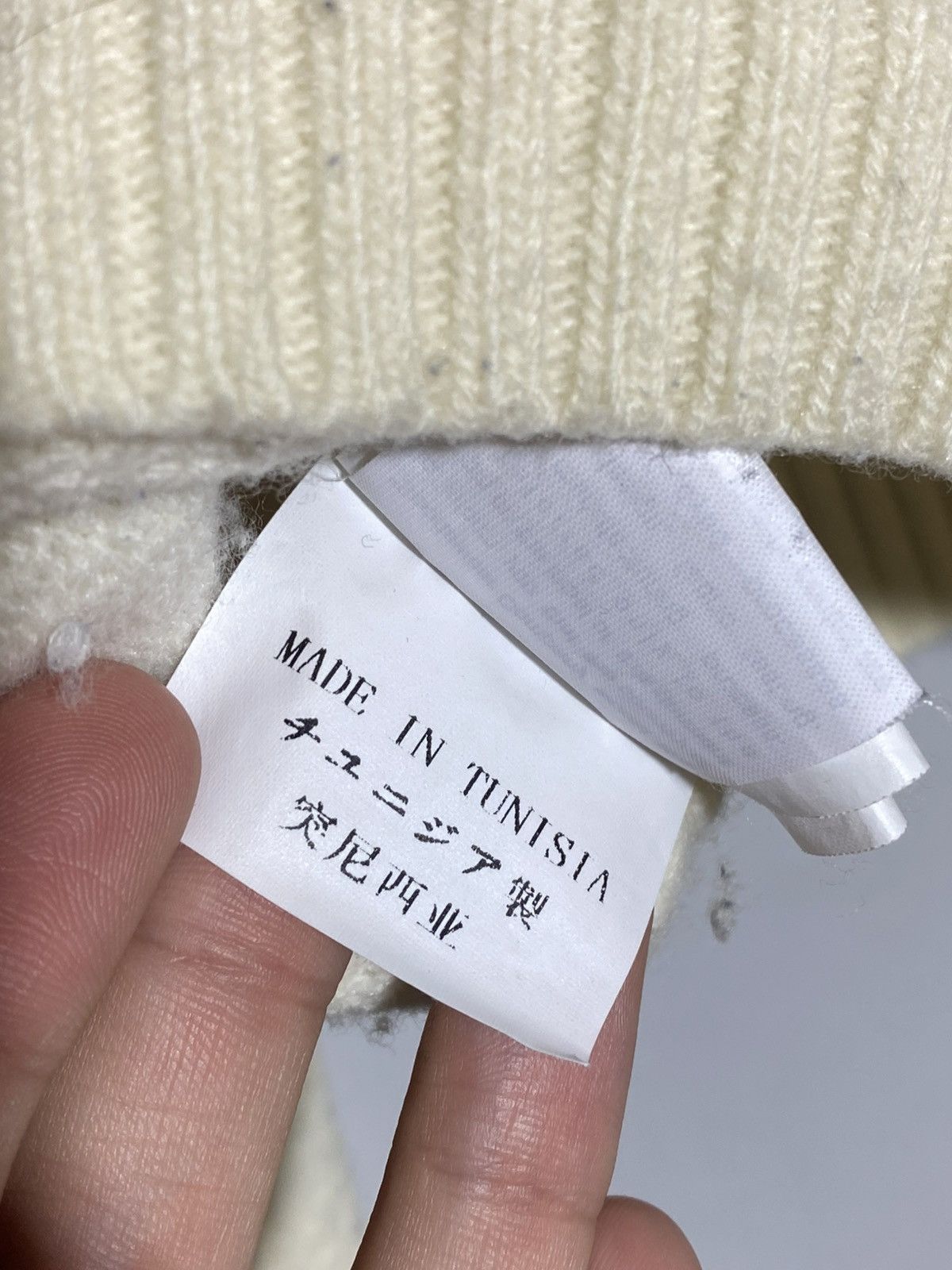 Stone Island Vintage Stone Island Wool Creamy Sweater Rare Item Size US S / EU 44-46 / 1 - 21 Thumbnail