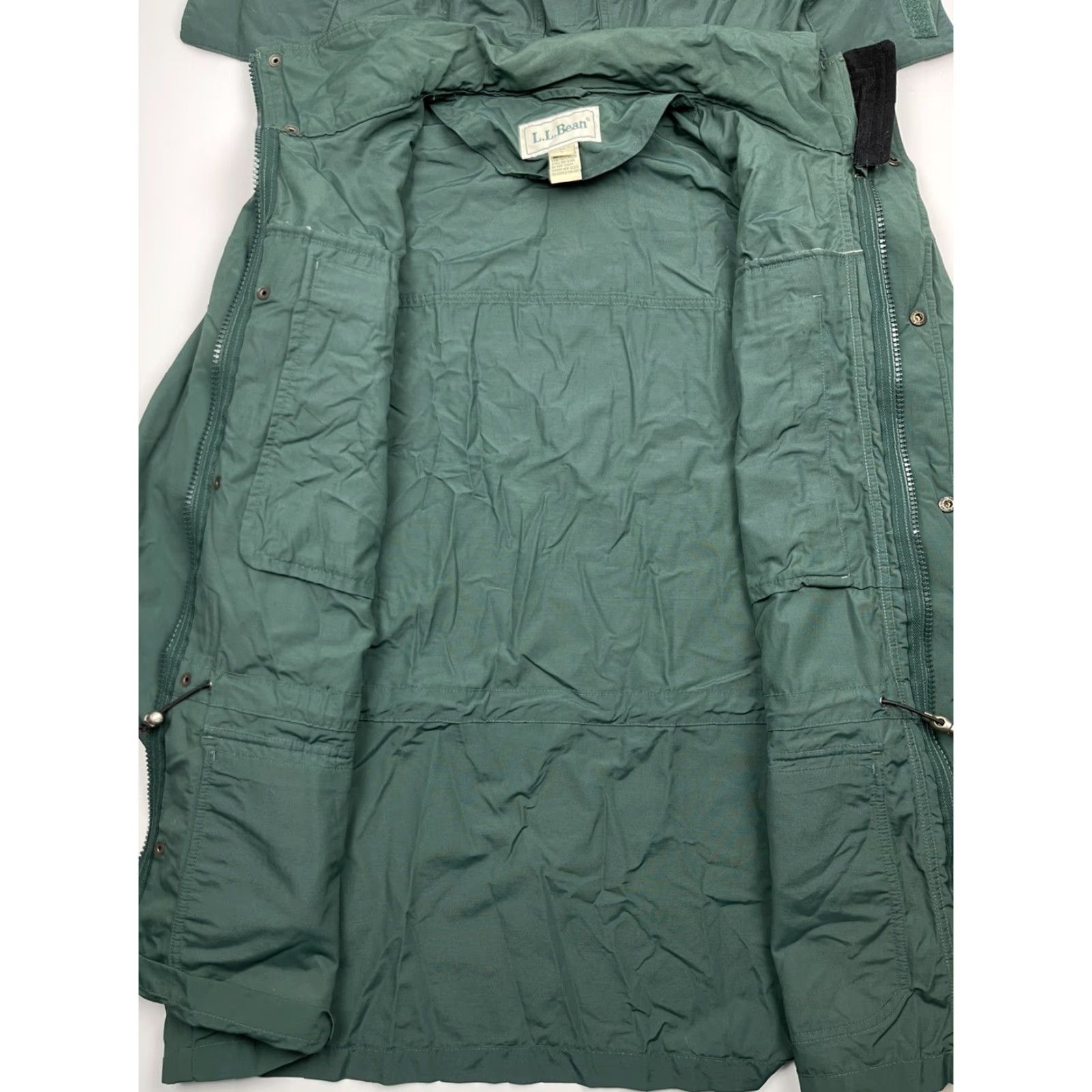 Vintage VTG LL Bean Windbreaker Jacket Green Full Zip Hooded Shell L Mens Large Nylon Outdoor Winter Jacket Size US L / EU 52-54 / 3 - 5 Thumbnail