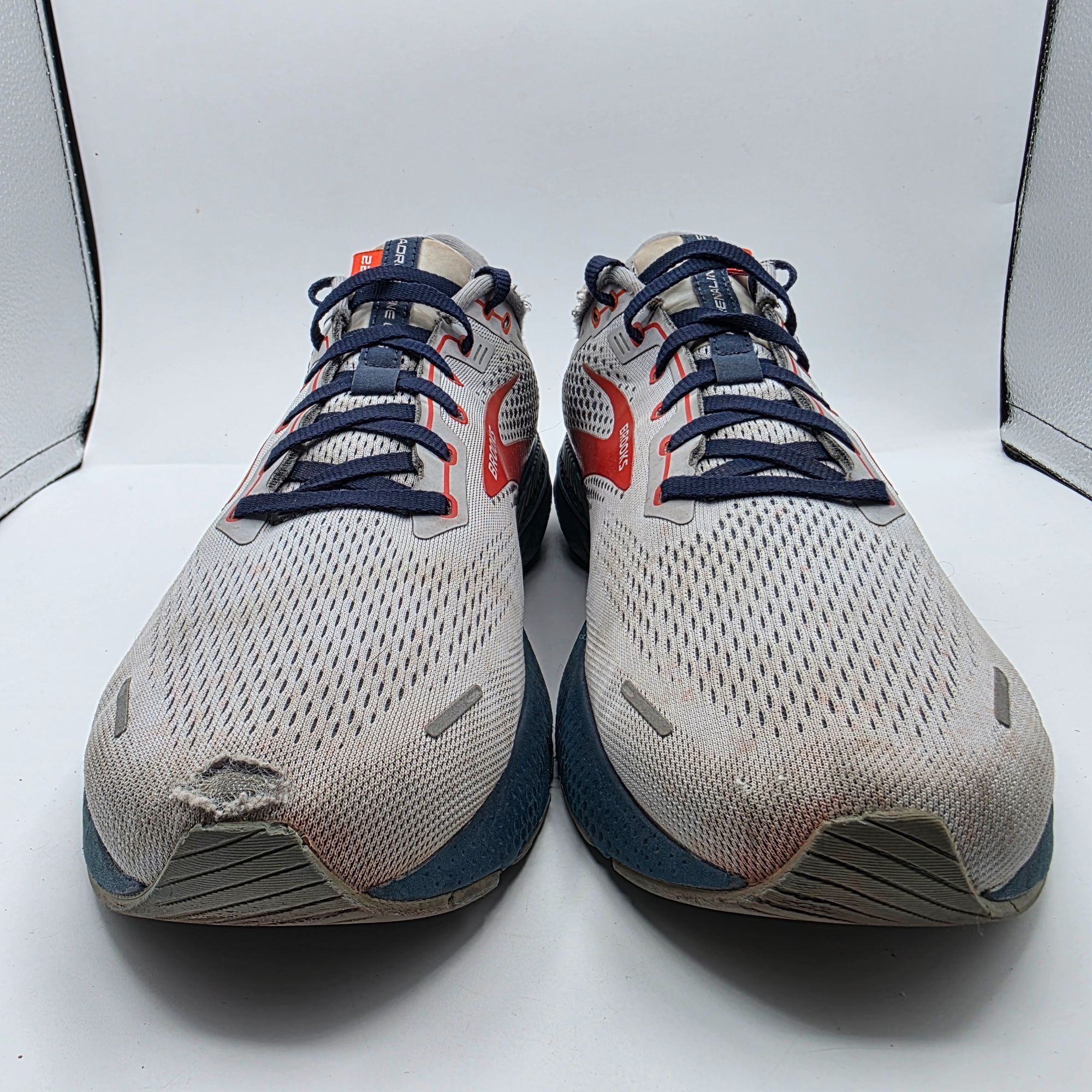 Brooks Brooks Adrenaline GTS 22 Mens Size 13 Gray Arctic Red Athlet Size US 13 / EU 46 - 2 Thumbnail