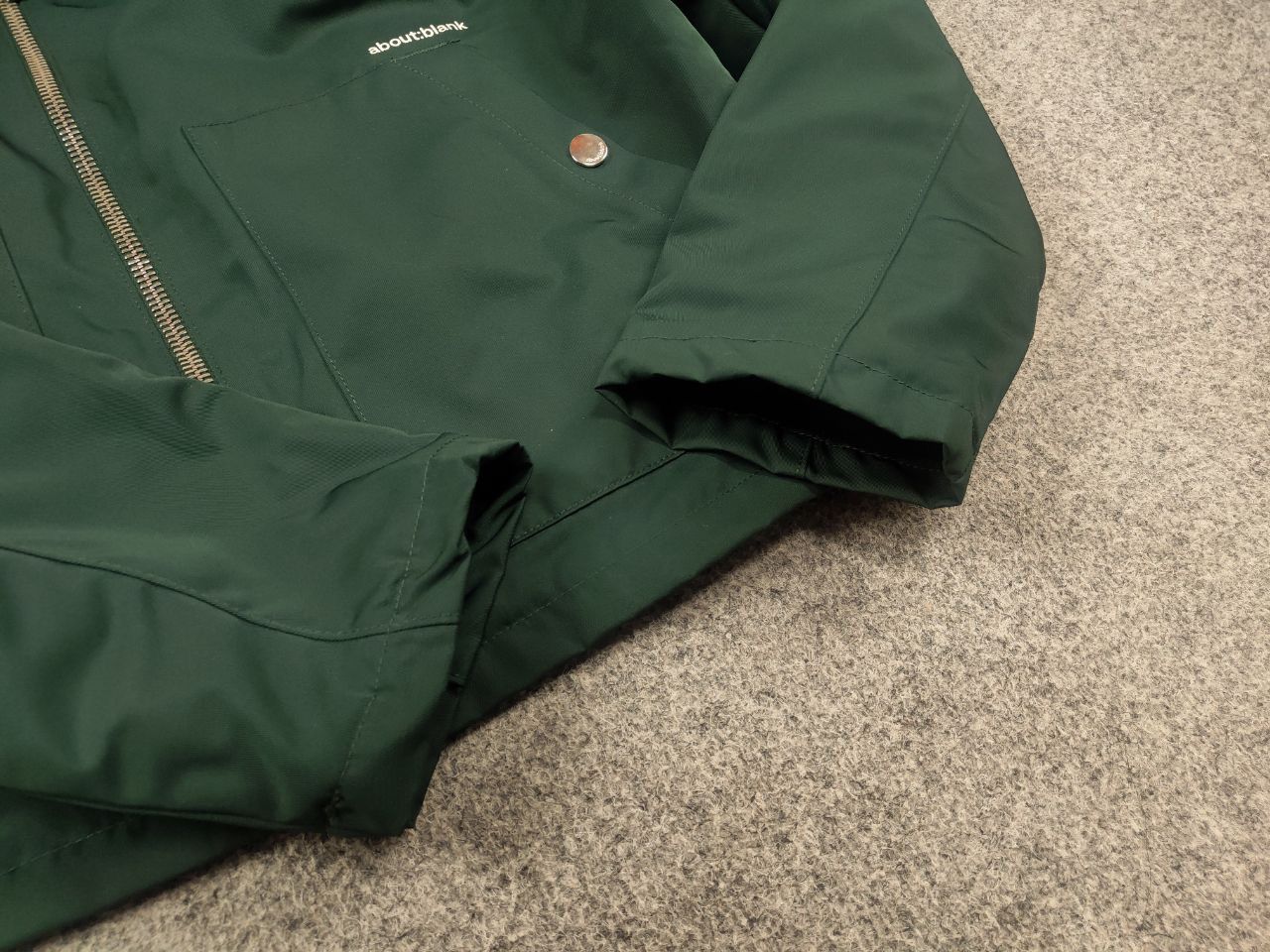 About:Blank About:blank Design Men's Box Logo Cropped Jacket Epsom Green Size US XS / EU 42 / 0 - 10 Thumbnail