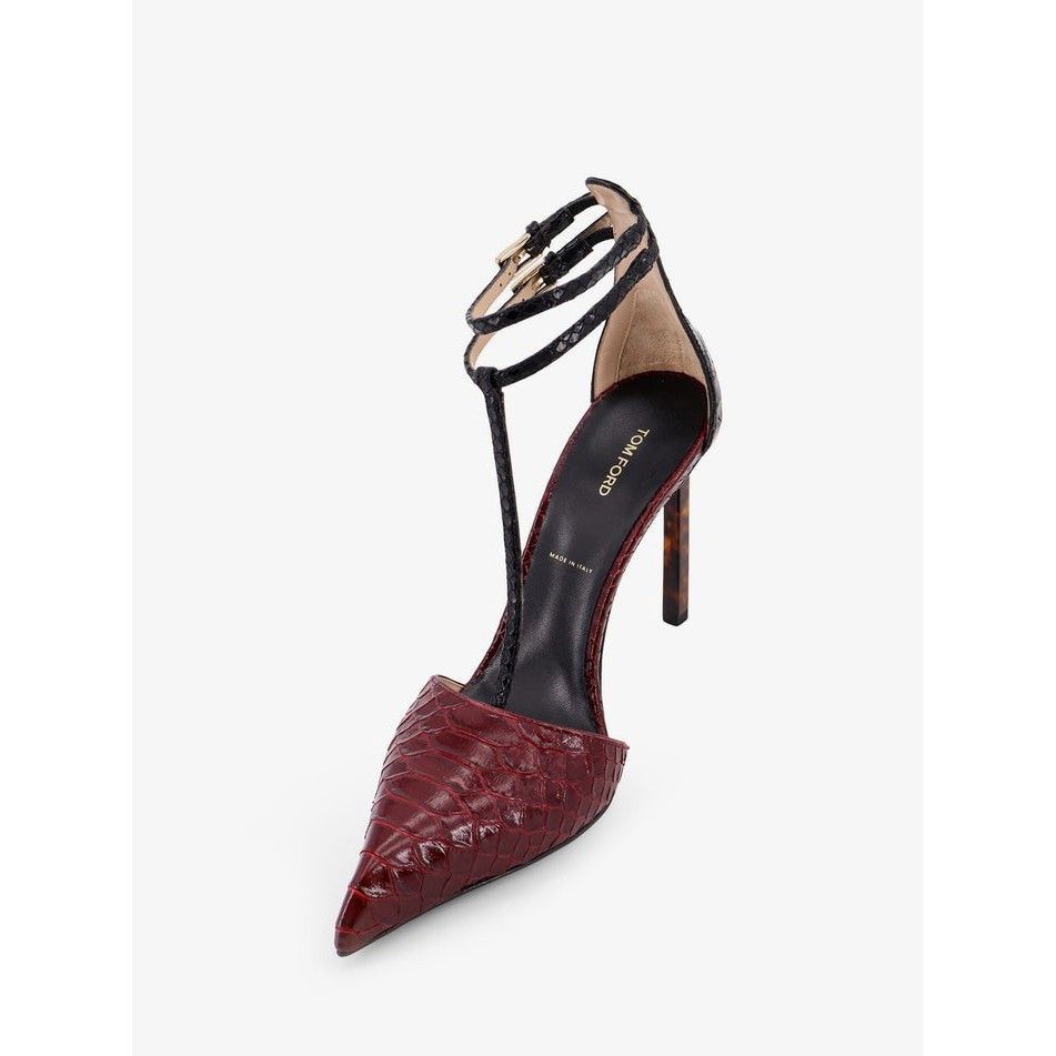 Tom Ford TOM FORD Red Embossed Leather 90mm Pumps New & Authentic (Wo Size US 6 / IT 36 - 5 Thumbnail