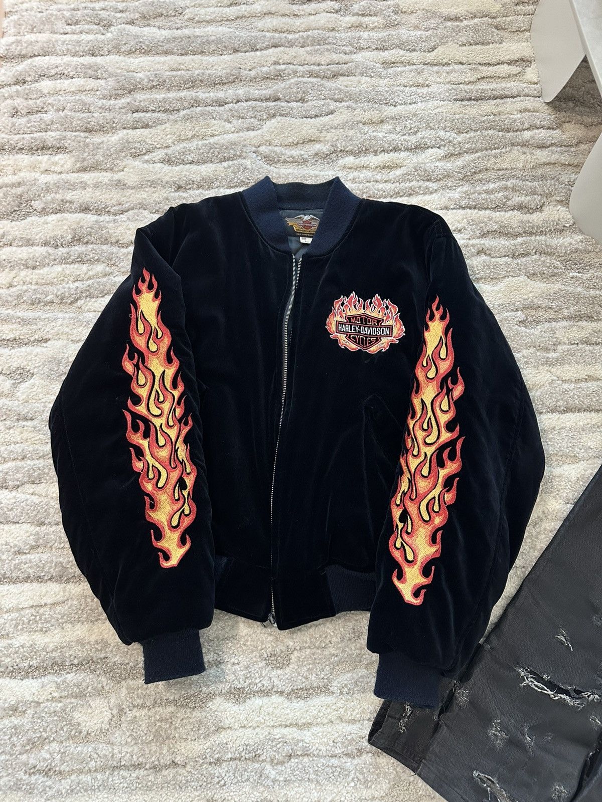 Harley Davidson Harley davidson 90s chrome sweet chrome bomber jacket Size US L / EU 52-54 / 3 - 1 Thumbnail