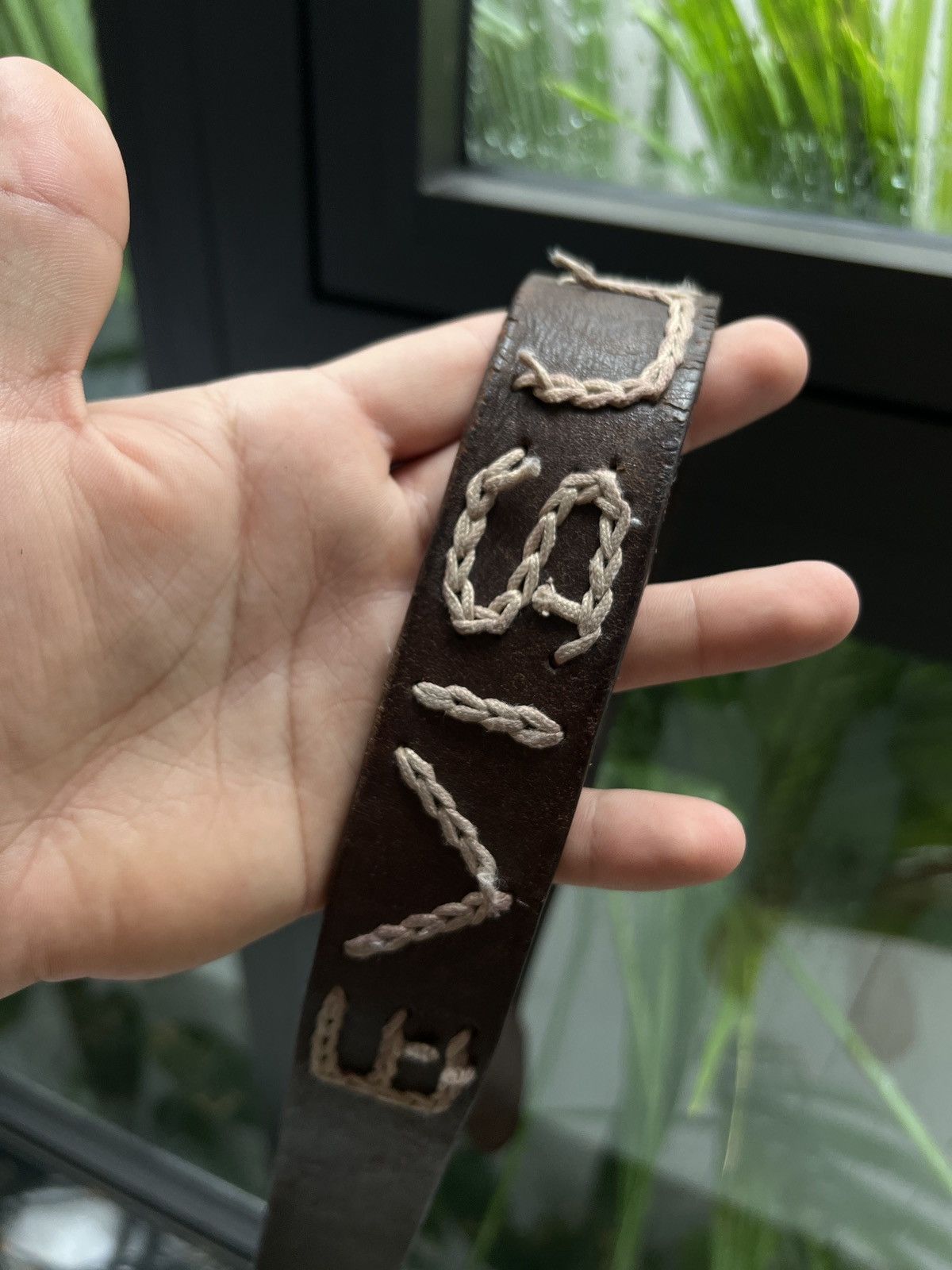 Evisu × Vintage 90’s EVISU RARE BELT LEATHER BIG LOGO Y2K Size ONE SIZE - 5 Thumbnail