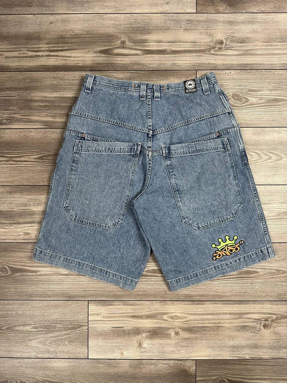 JNCO × Vintage Vintage Jnco Crown Baggy Denim Shorts Size US 36 / EU 52 - 2 Thumbnail