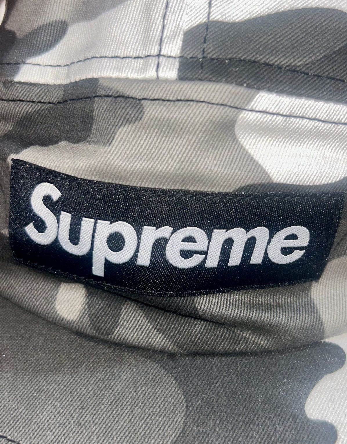 Supreme Supreme Washed Chino Twill Camp Cap (SS26) Snow Camo Size ONE SIZE - 5 Thumbnail