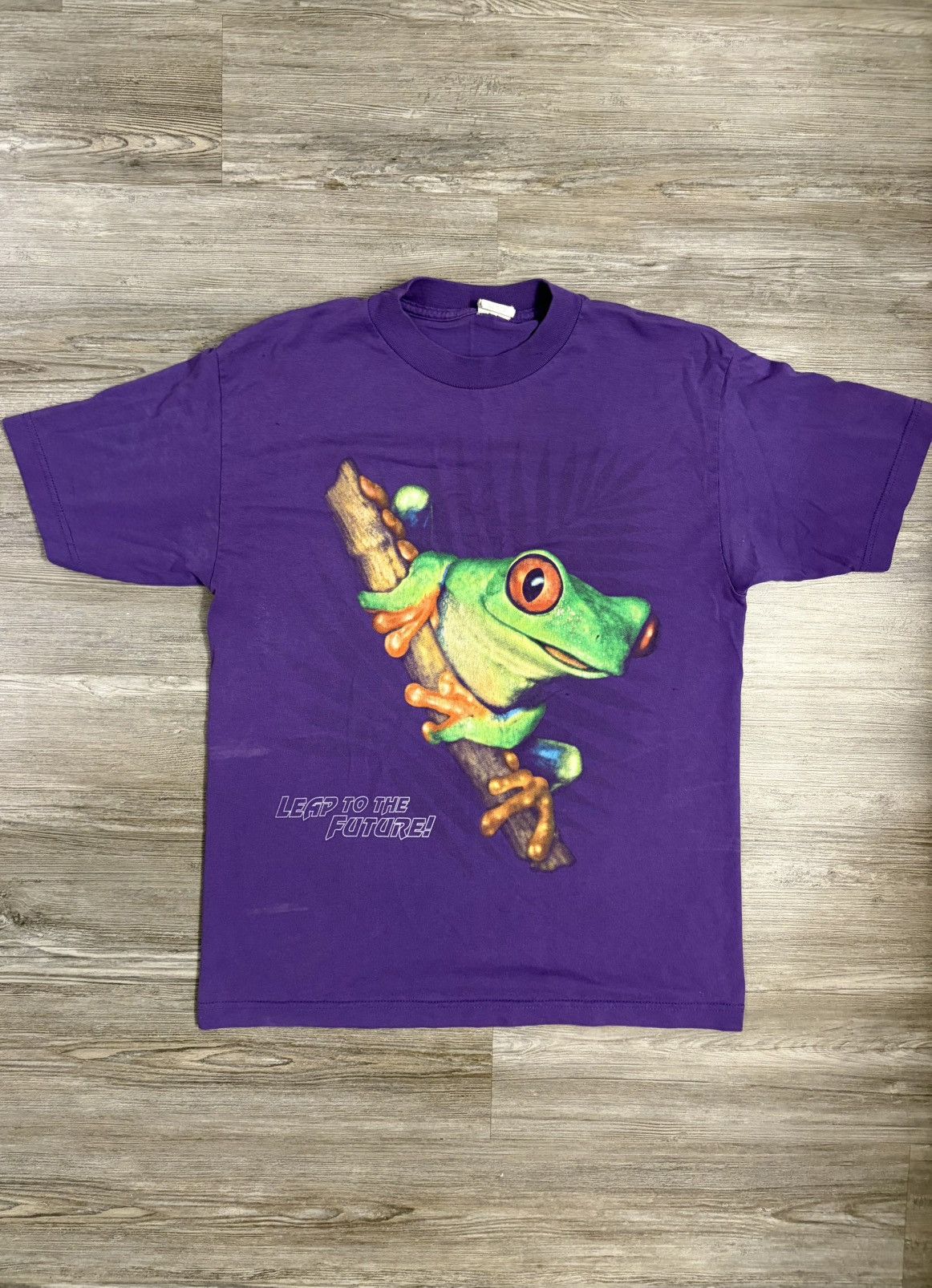 Other Vintage 90’s Leap To The Future Frog Tee Size US M / EU 48-50 / 2 - 1 Thumbnail