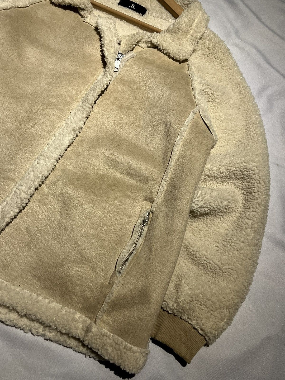 Japanese Brand R. Sherpa Fleece Jacket Cropped Women Size M / US 6-8 / IT 42-44 - 4 Thumbnail