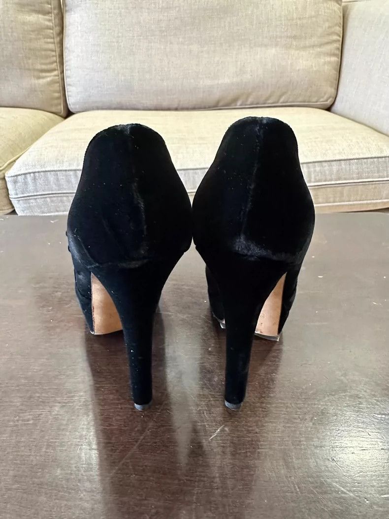 Fendi Fendi Velvet Bow High Heels Size 36.5 Size US 6 / IT 36 - 5 Thumbnail