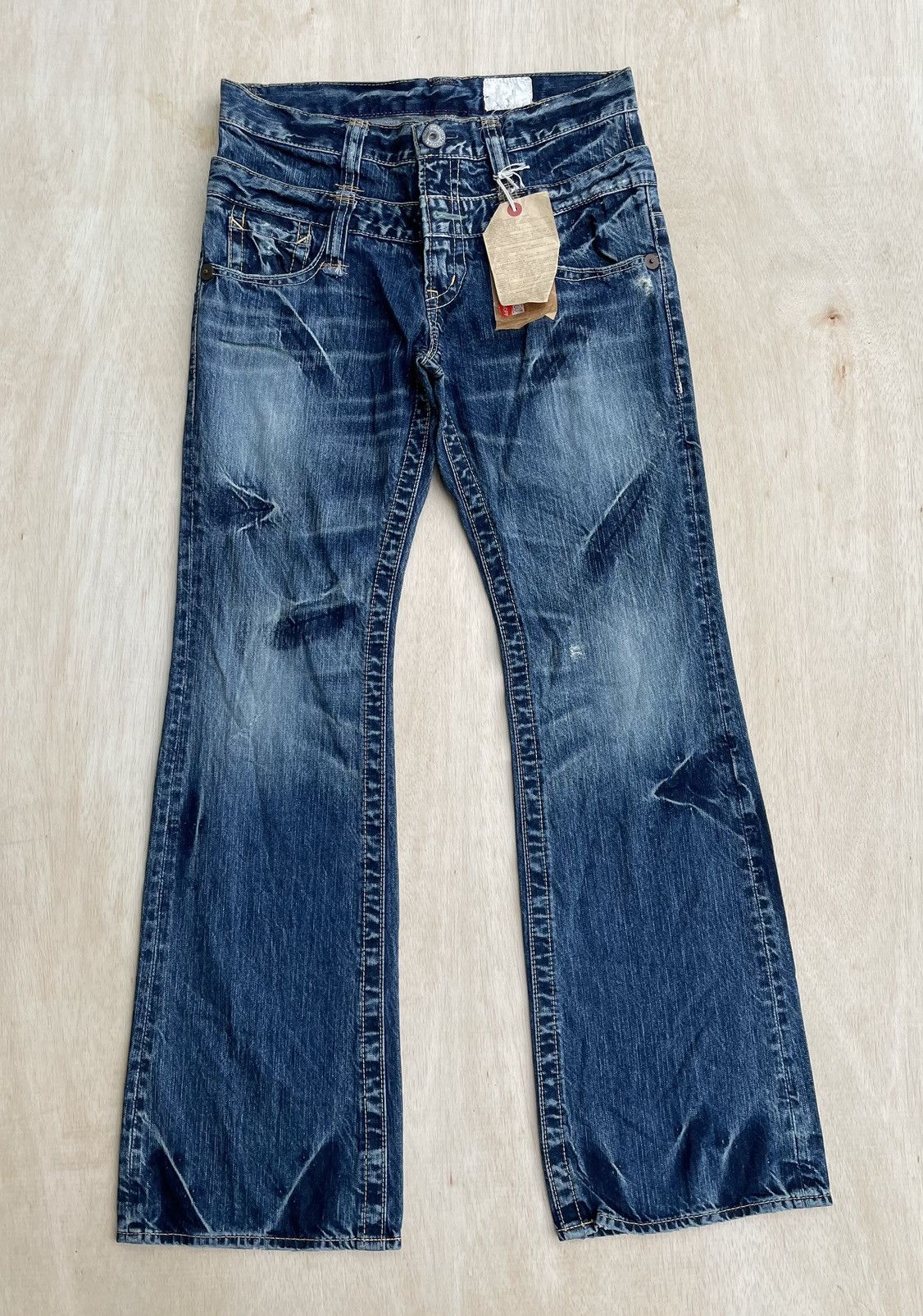 image of 20471120 x Beauty Beast Ant Gauge Double Weist Jeans Bootcut in Blue, Men's (Size 32)