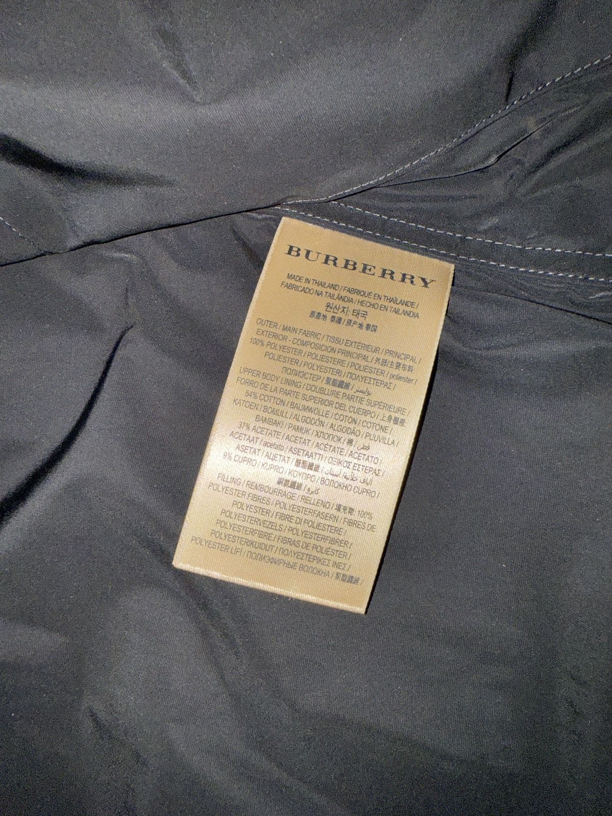 Burberry Burberry Black Nylon Bomber Jacket Size US M / EU 48-50 / 2 - 9 Thumbnail