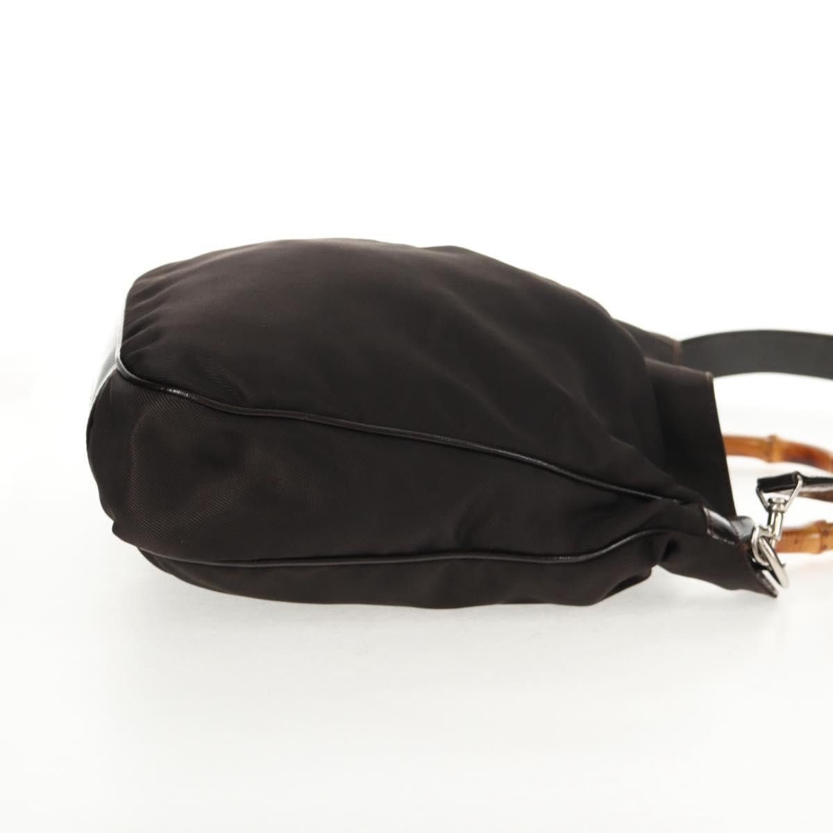 Gucci GUCCI Bamboo Hand Bag Nylon Brown Size ONE SIZE - 5 Thumbnail