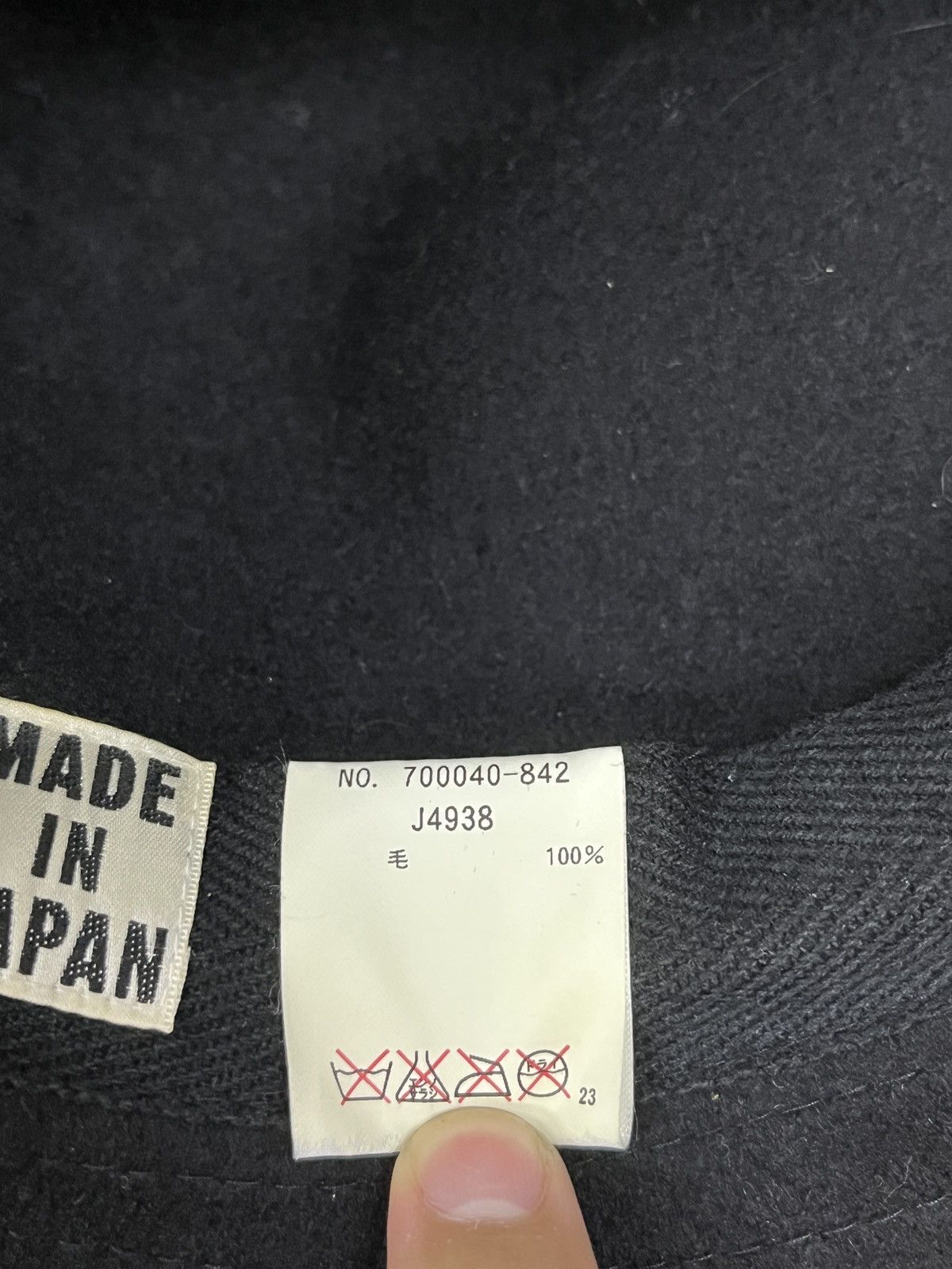 Visvim Blue Blue Japan RRL Hedi Slimane The Soloist Wool Fedora Hat Size ONE SIZE - 10 Thumbnail